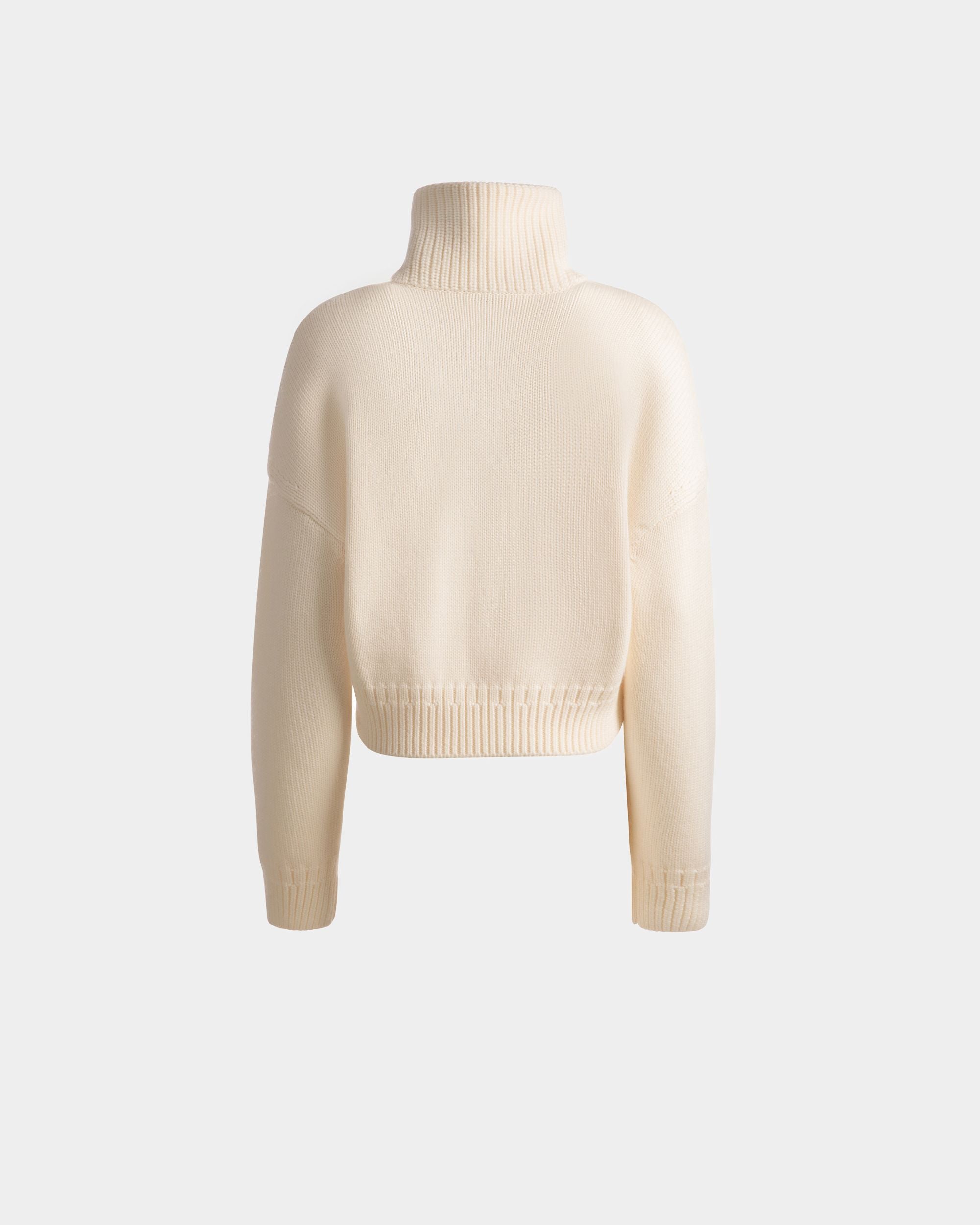 Polo En Laine Ivoire - Femme - Bally - 02