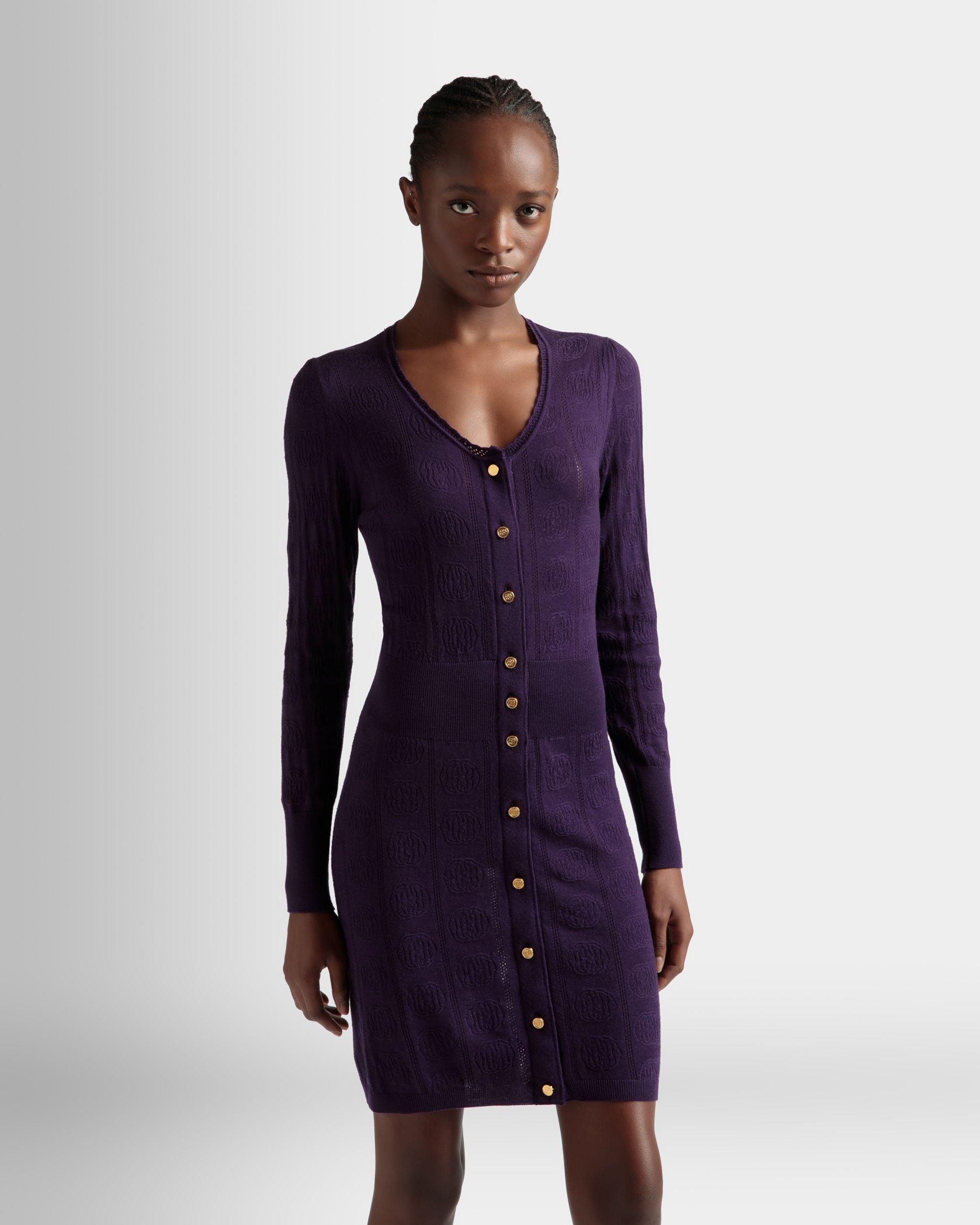 Robe Avec Détail En Maille - Femme - Bally - 02
