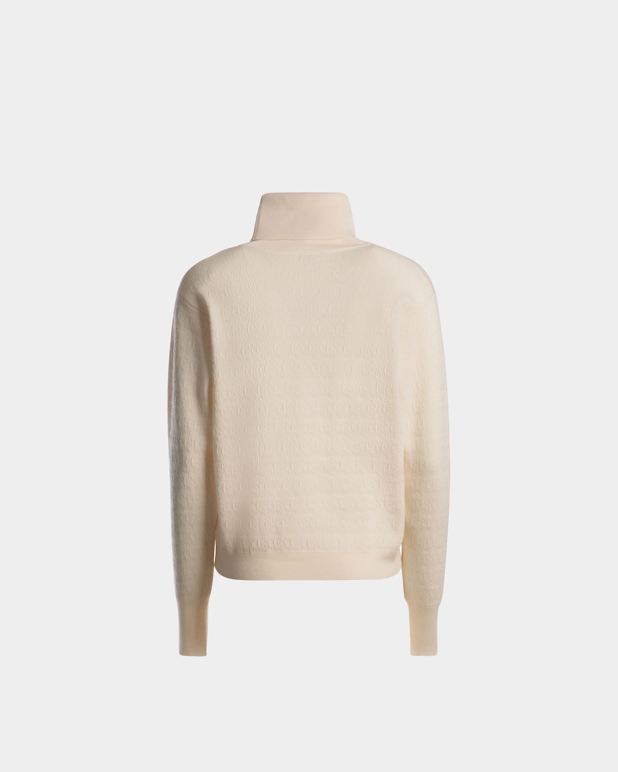 Pull Col Roulé En Laine Ivoire - Femme - Bally - 07