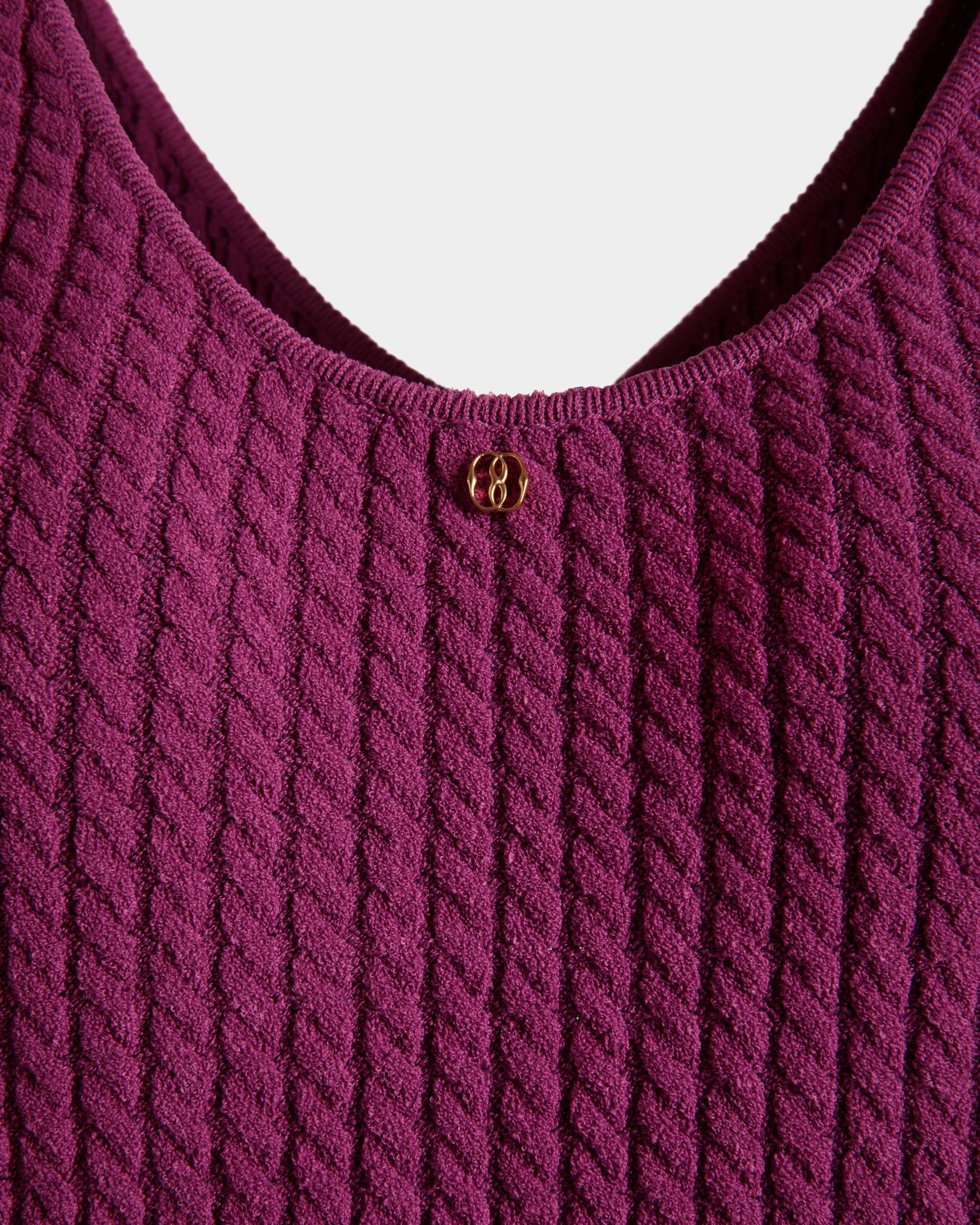 Robe Midi En Maille Rose - Femme - Bally - 02