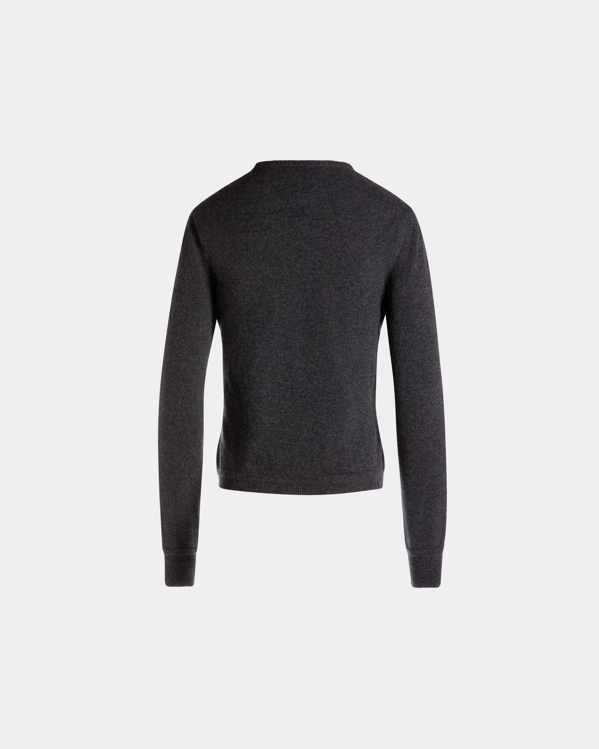 Top En Maille À Manches Longues En Cachemire Dark Grey - Femme - Bally - 08