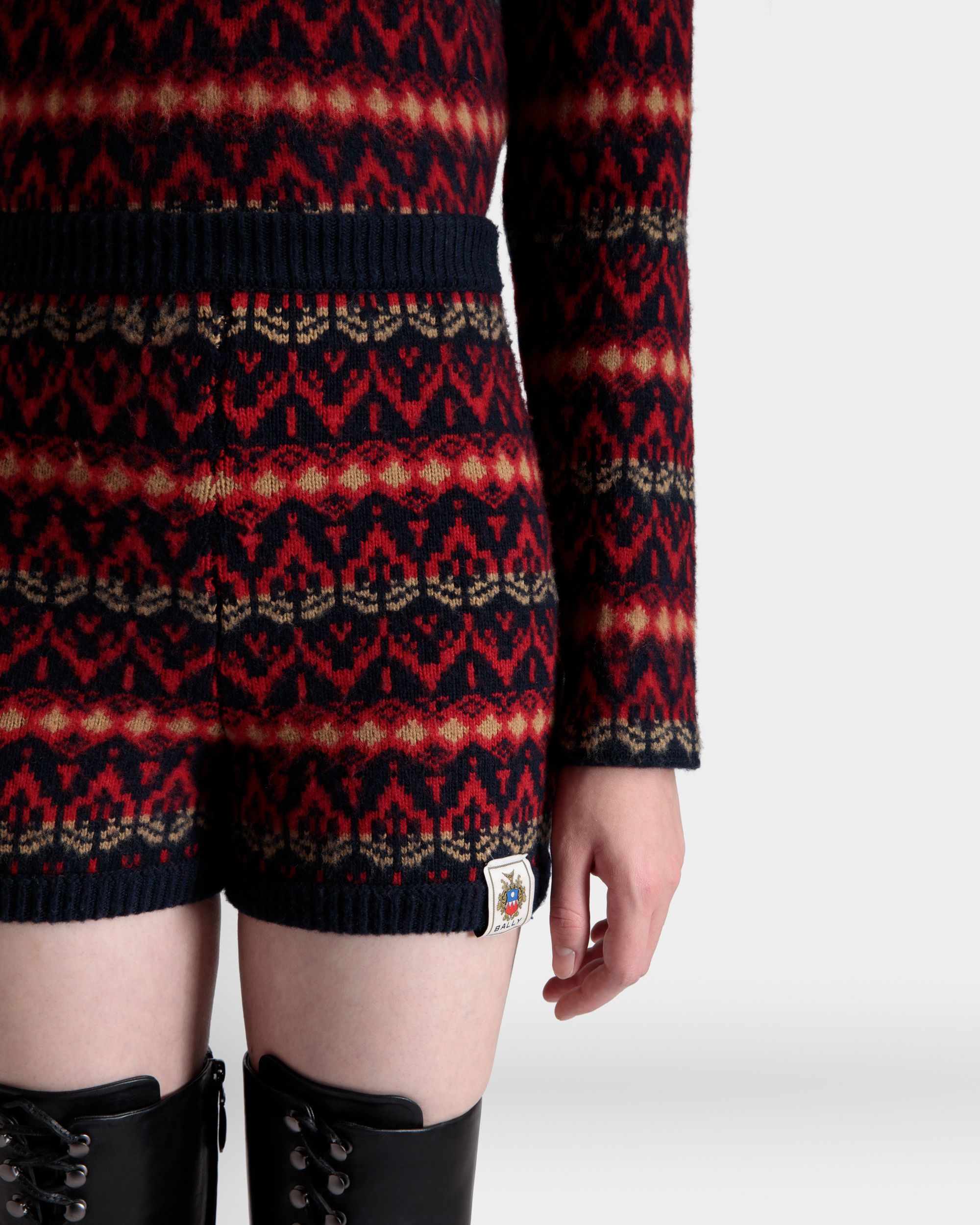 Short En Maille De Laine Multicolore - Femme - Bally - 08