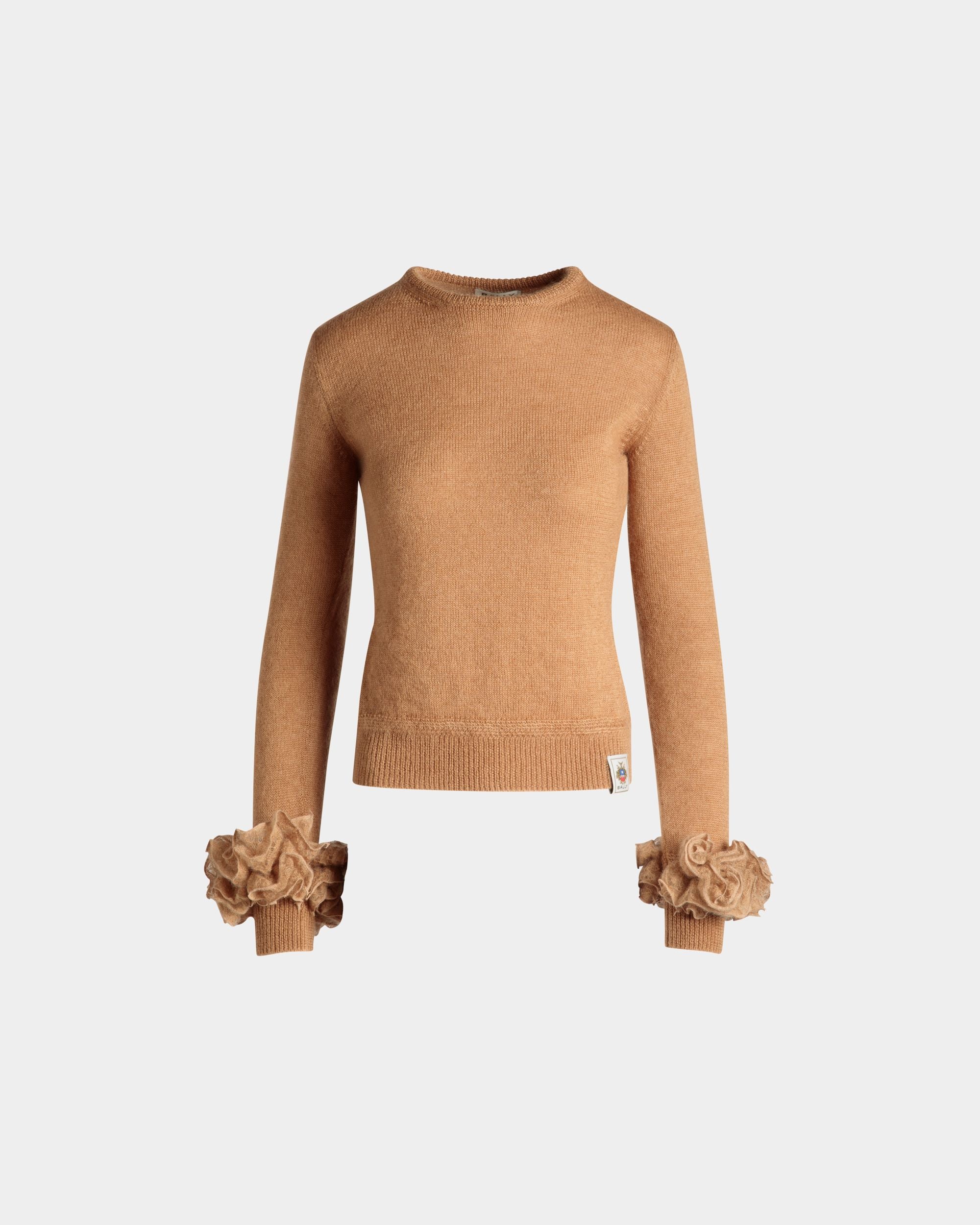 Top En Maille De Mohair Et Soie Light Beige - Femme - Bally - 01