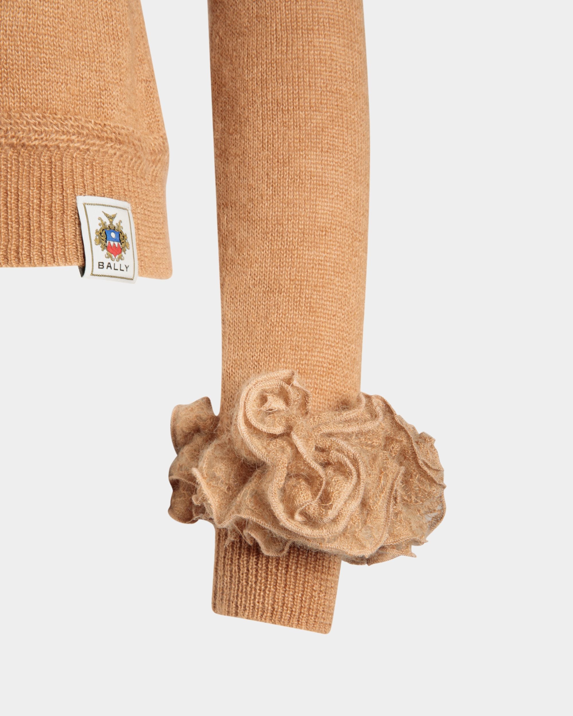 Top En Maille De Mohair Et Soie Light Beige - Femme - Bally - 04