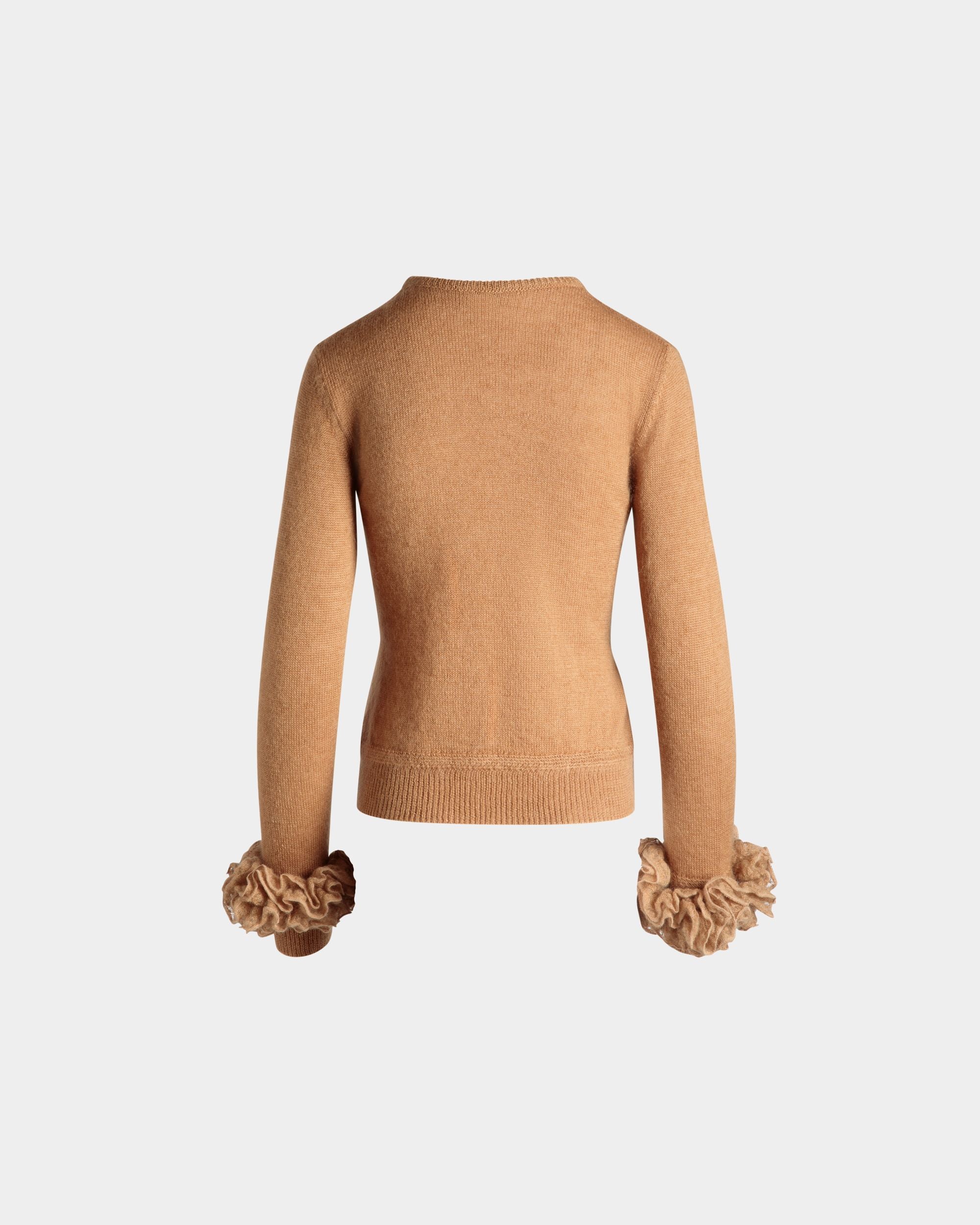 Top En Maille De Mohair Et Soie Light Beige - Femme - Bally - 07