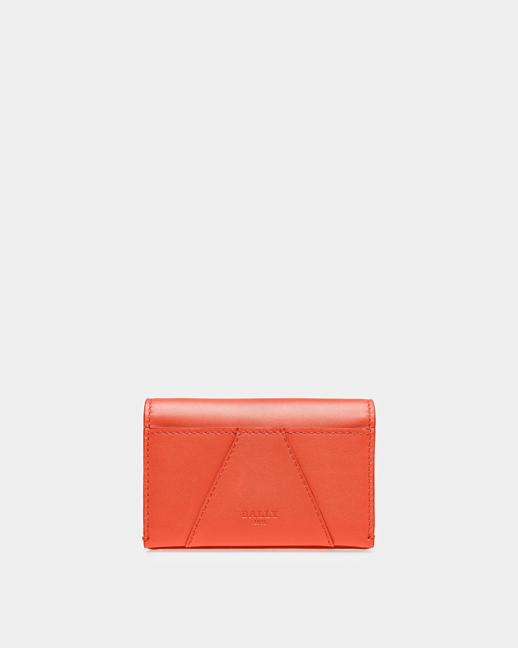 Annye Porte-Cartes De Visite En Cuir Orange - Femme - Bally - 01