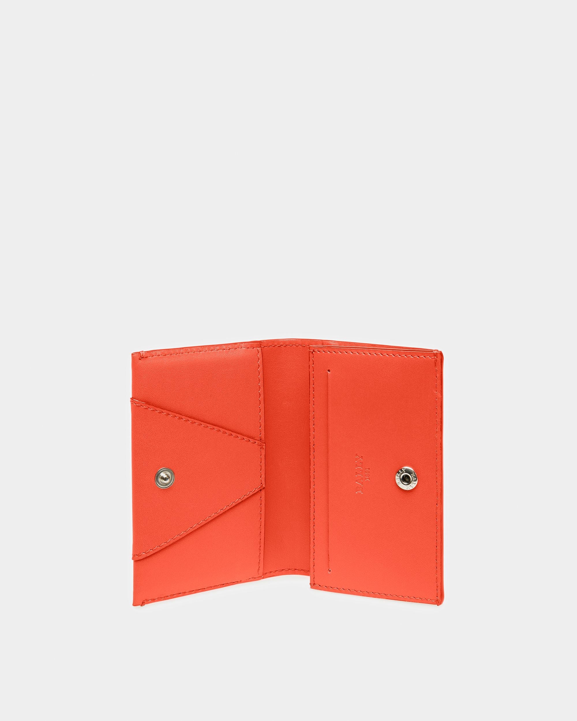 Annye Porte-Cartes De Visite En Cuir Orange - Femme - Bally - 03