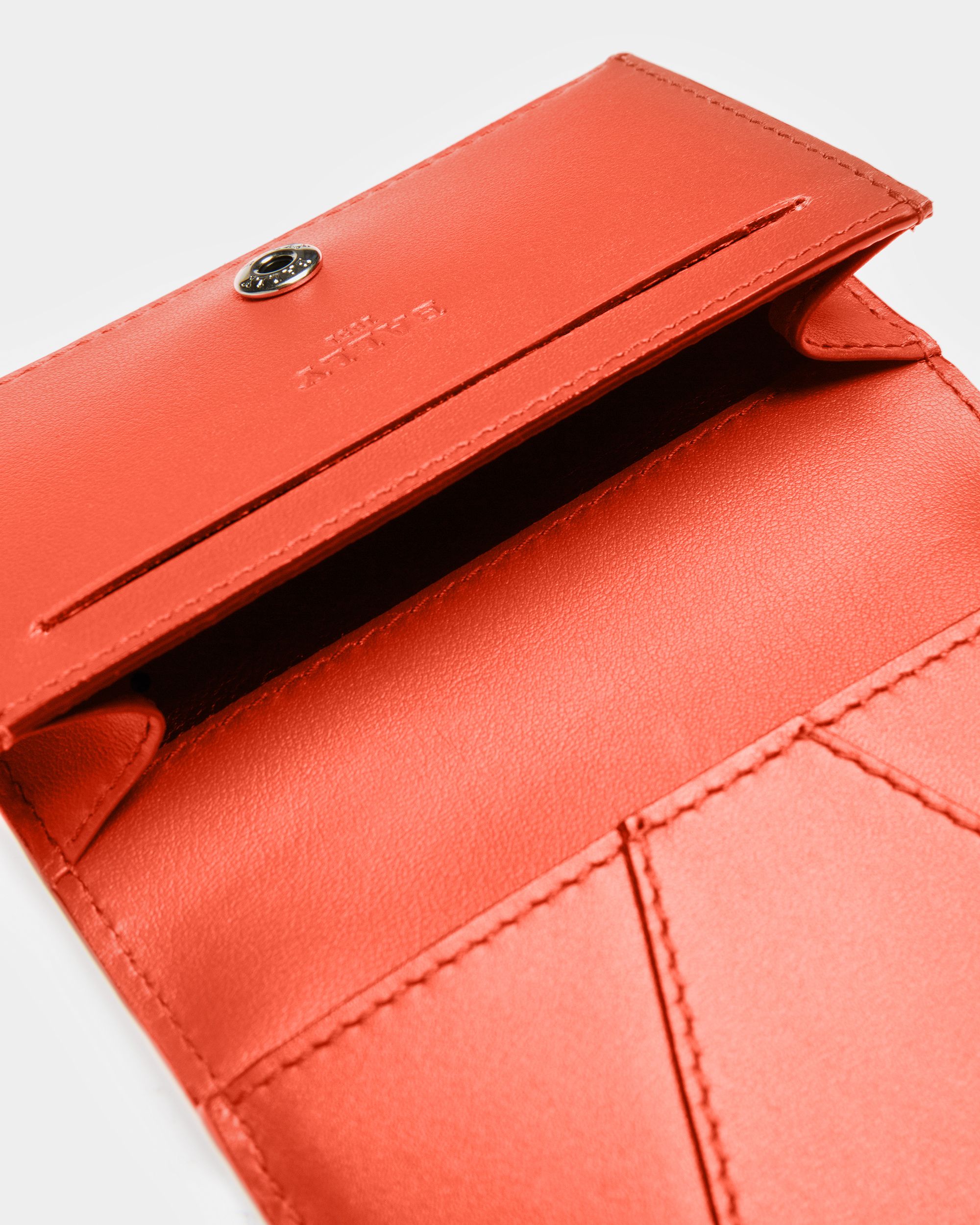 Annye Porte-Cartes De Visite En Cuir Orange - Femme - Bally - 04