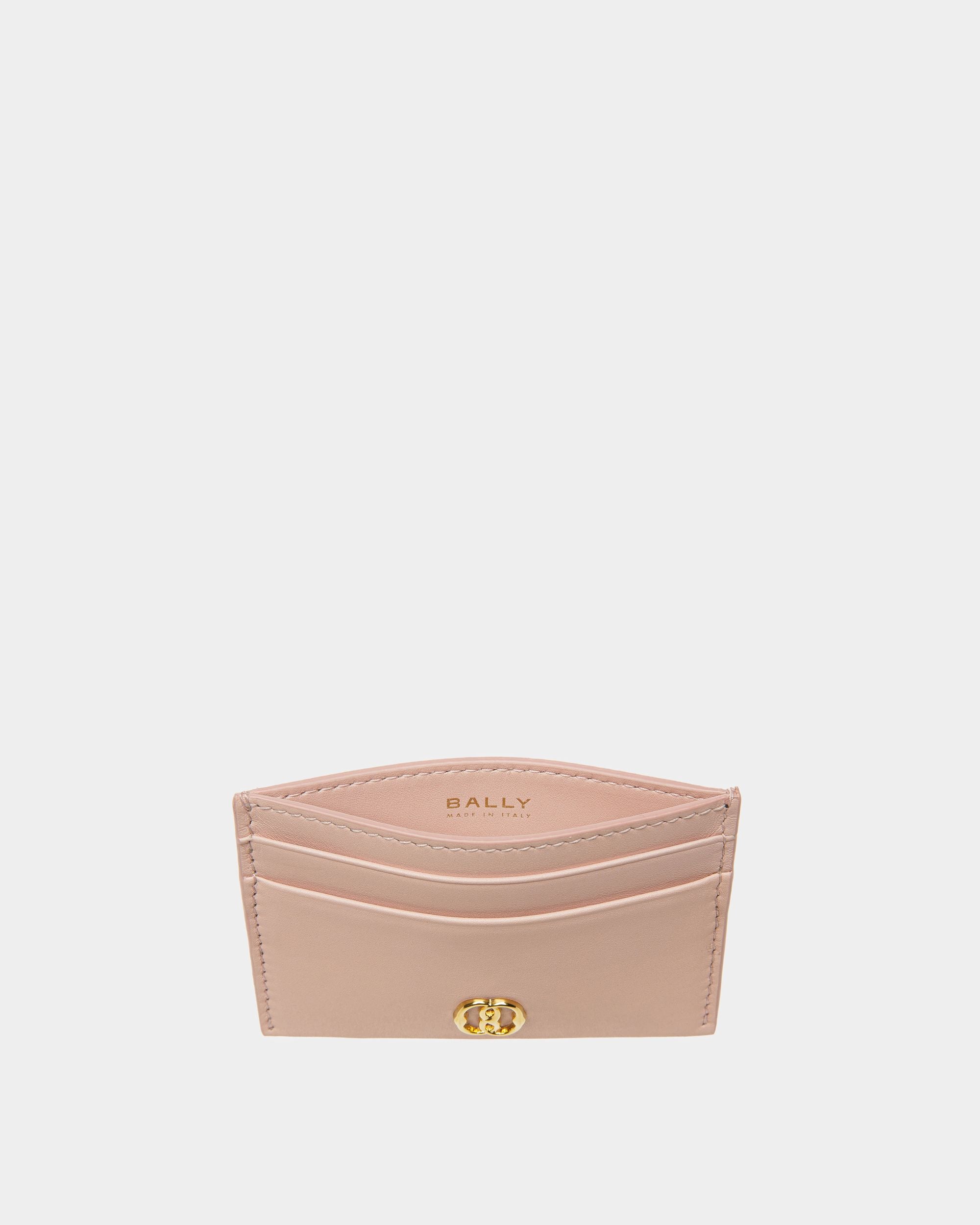 Porte-Cartes De Visite Emblem En Cuir Dusty Petal - Femme - Bally - 03