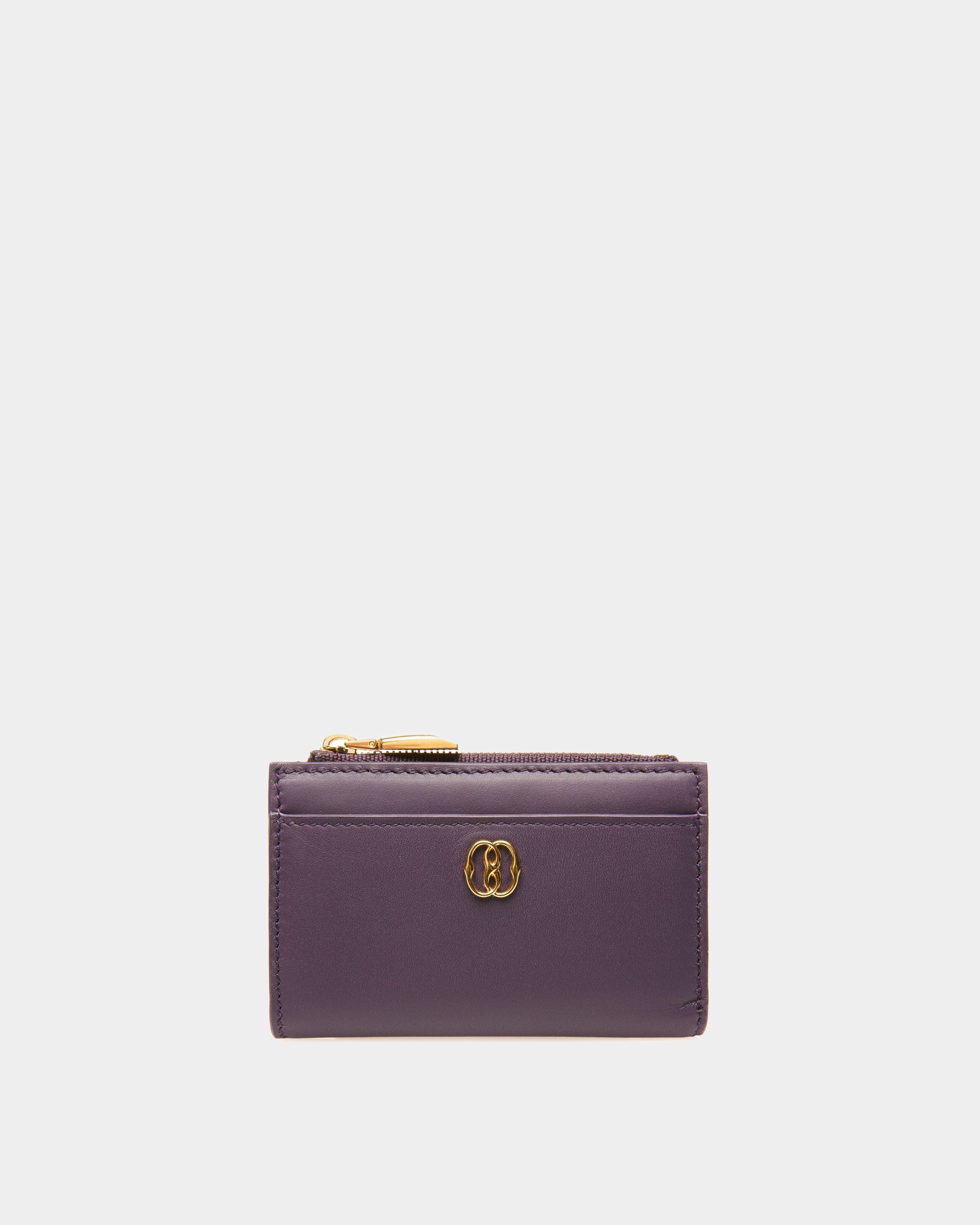 Portefeuille Emblem En cuir orchidée - Femme - Bally - 01
