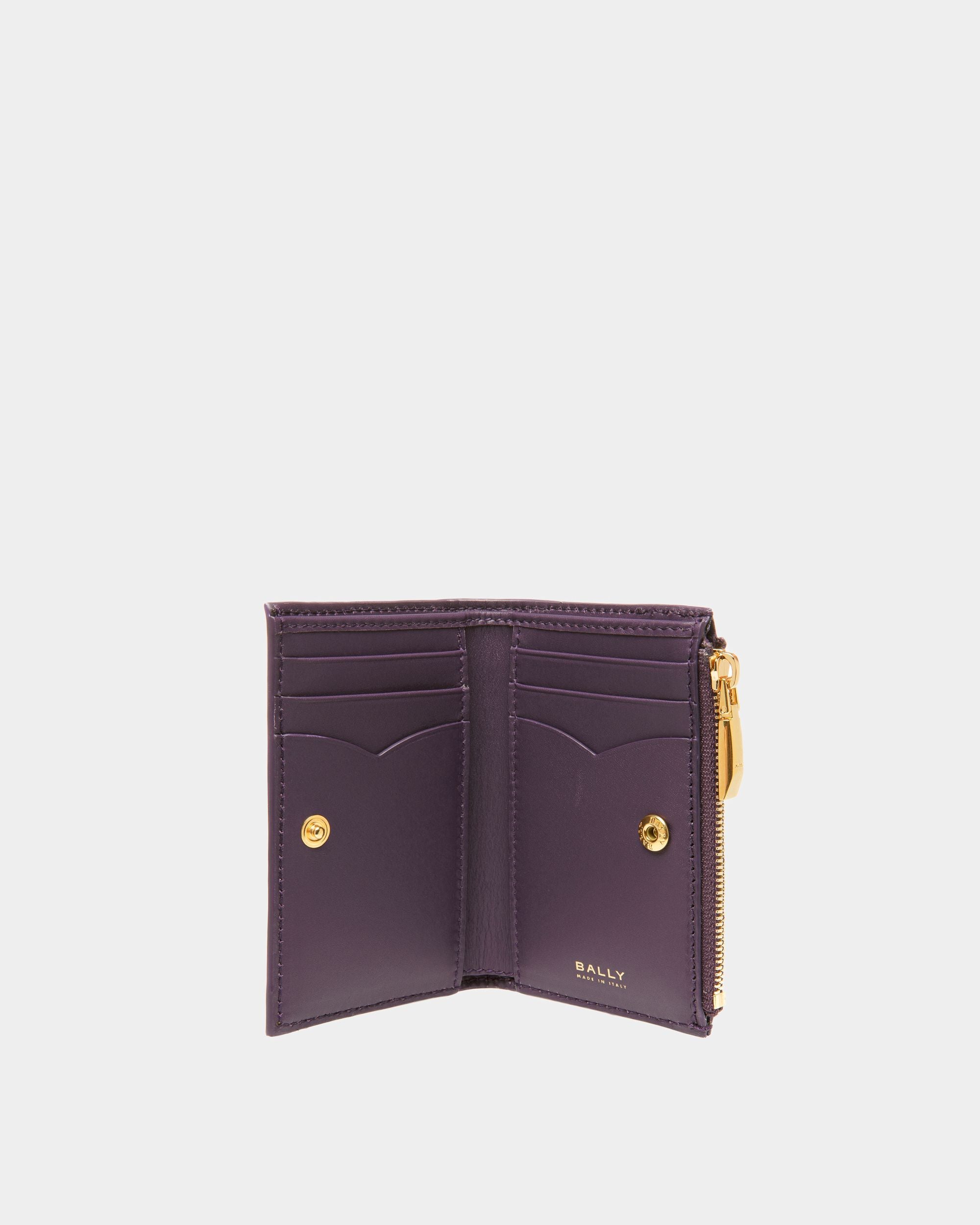 Portefeuille Emblem En cuir orchidée - Femme - Bally - 03