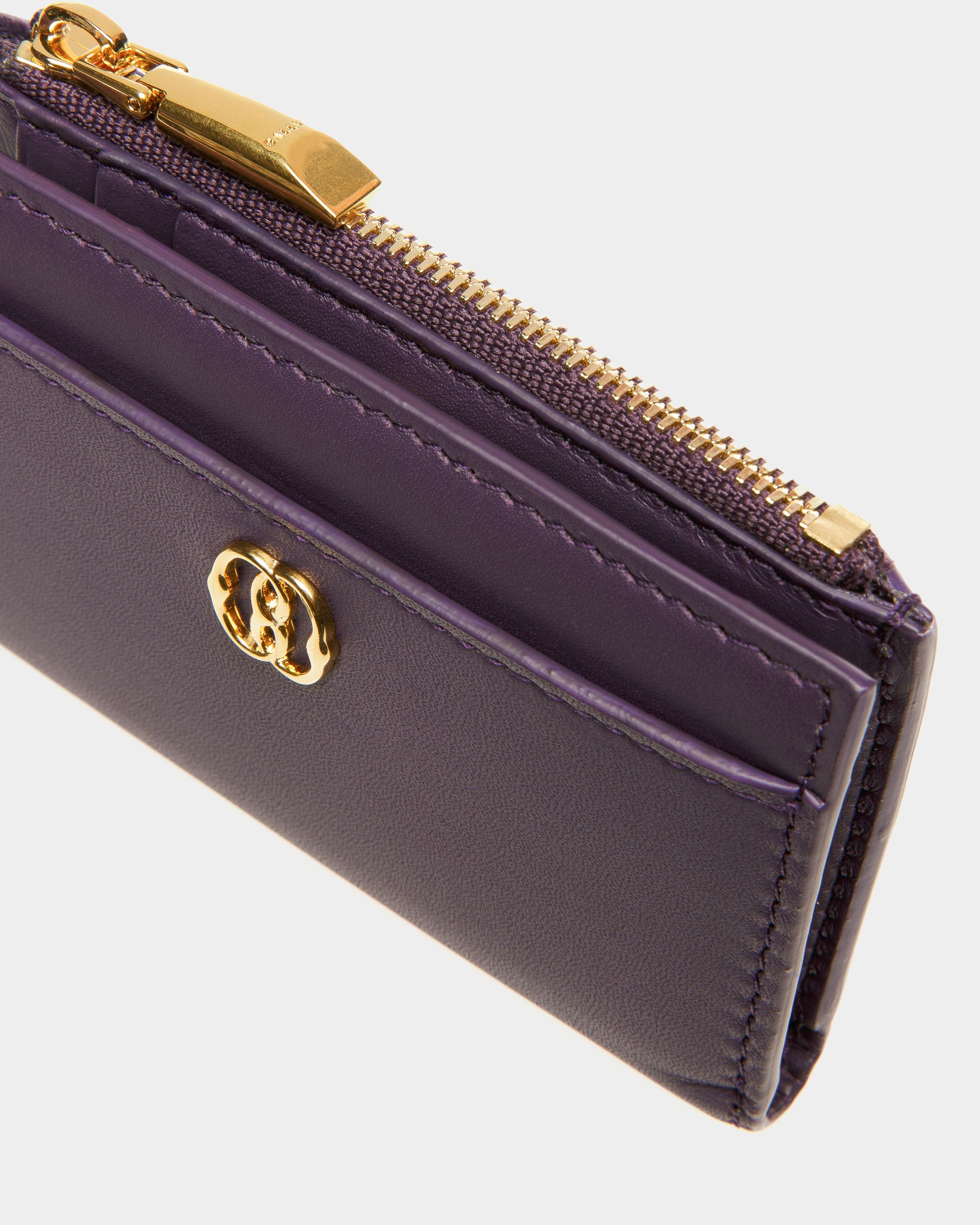 Portefeuille Emblem En cuir orchidée - Femme - Bally - 04