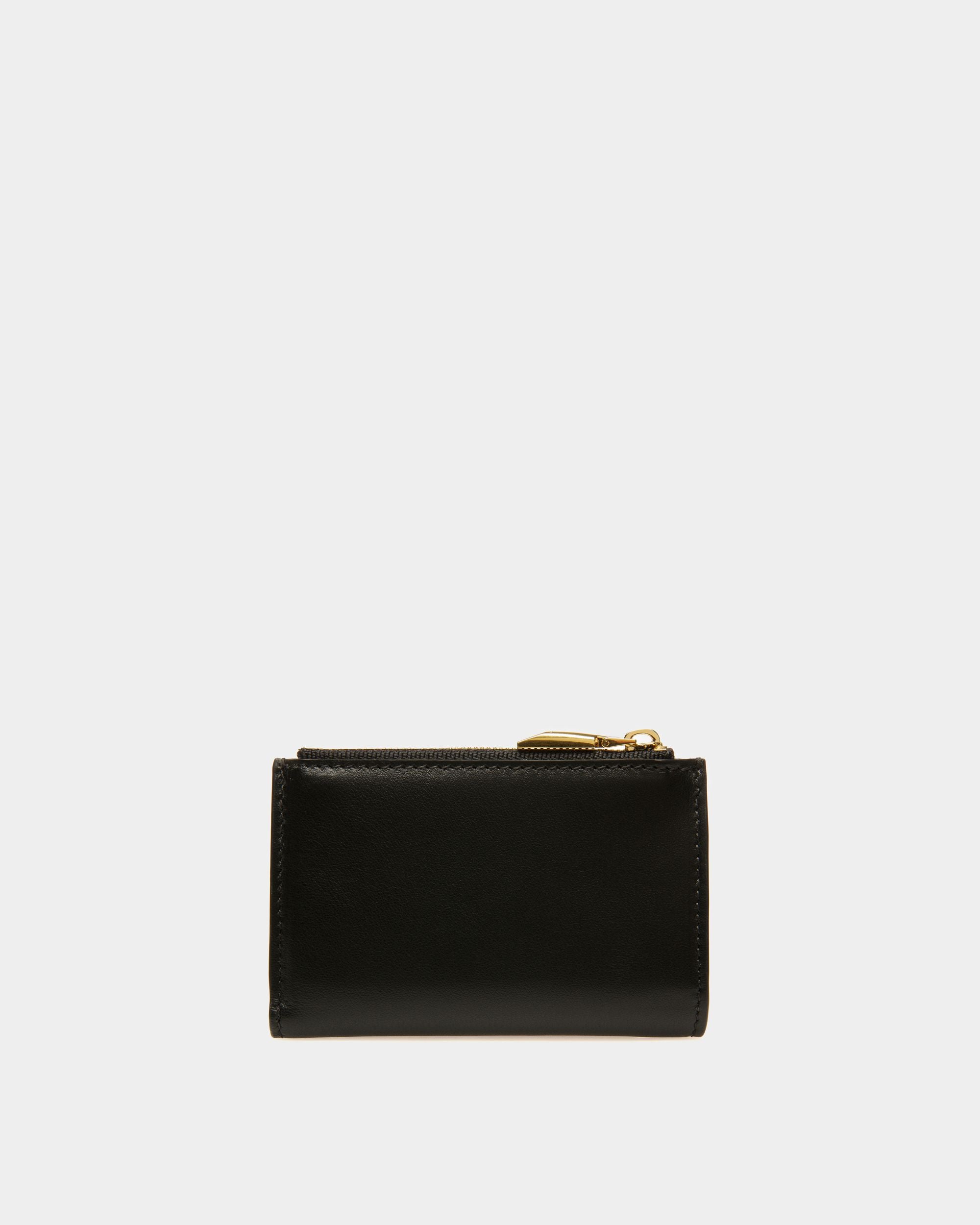 Portefeuille Emblem En Cuir Noir - Femme - Bally - 02