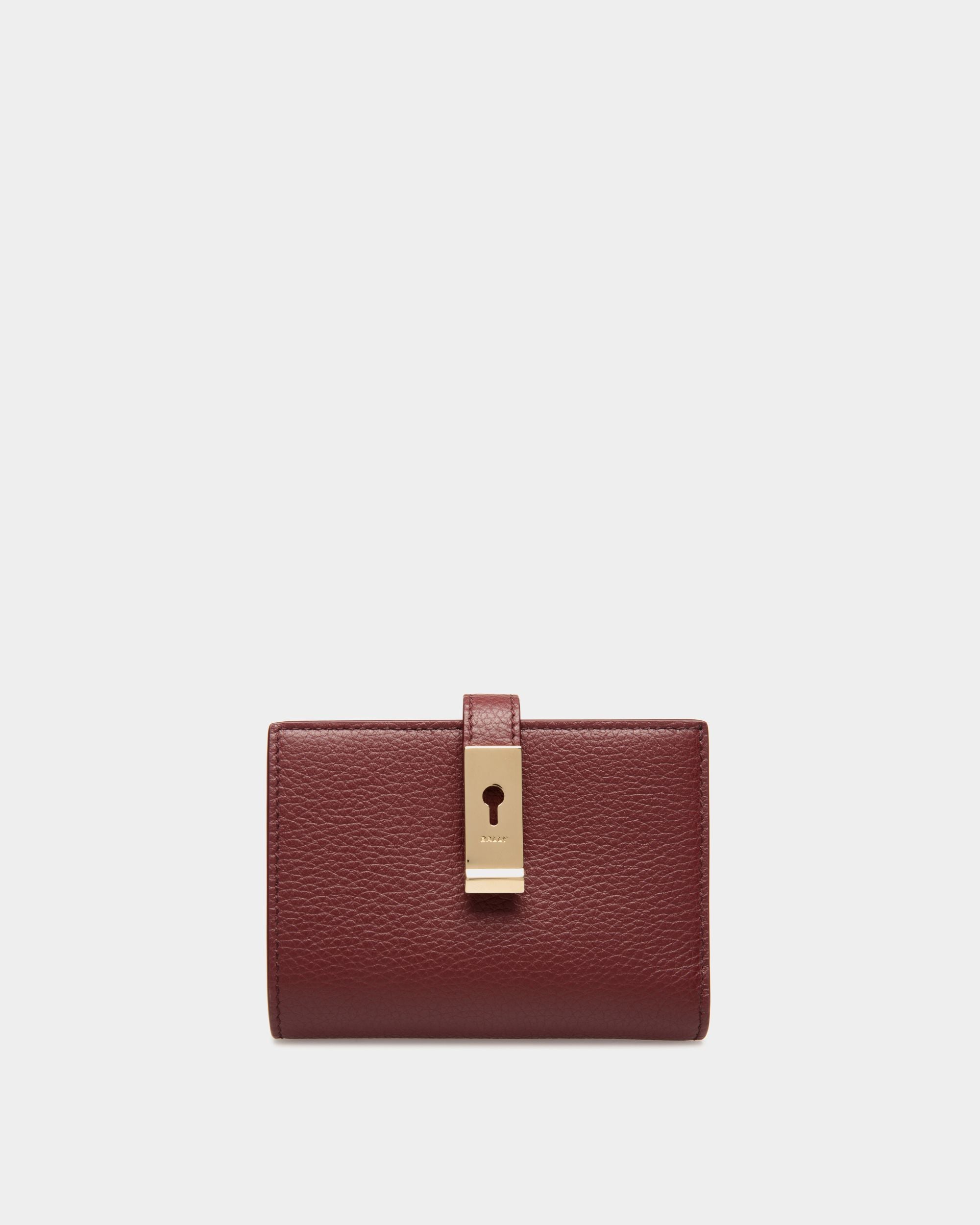 Portefeuille Lock Me En Cuir Grainé Andorra - Femme - Bally - 01