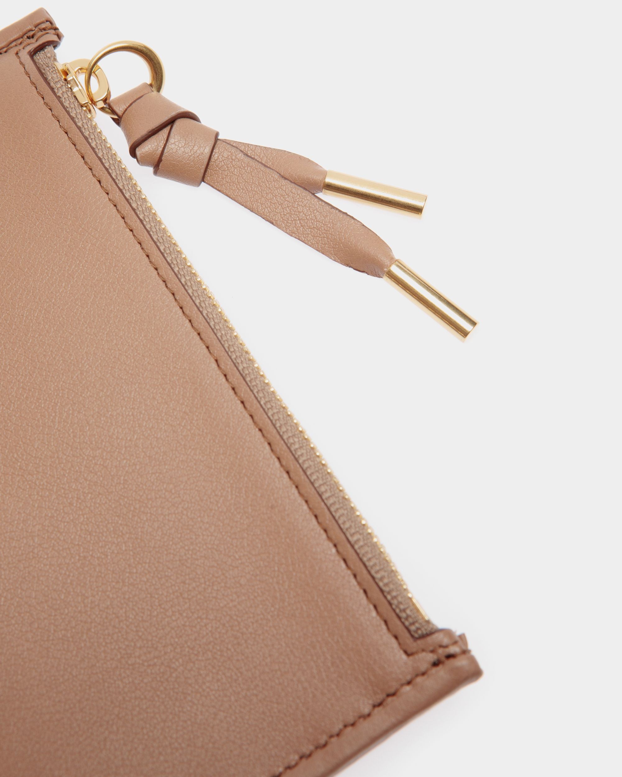 Porte-Cartes À Glissière Bally Essential En Cuir Praline Beige - Femme - Bally - 05