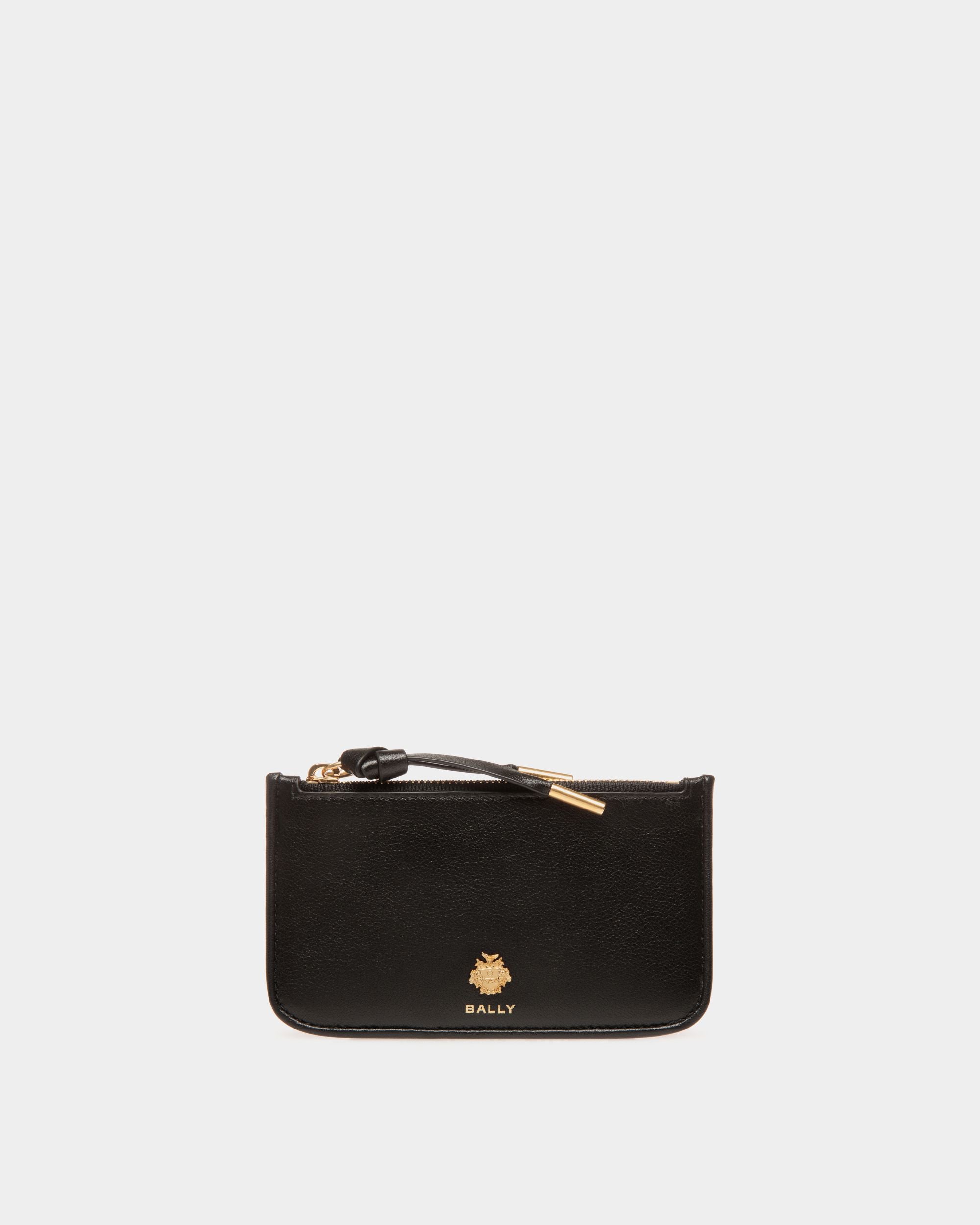 Porte-Cartes À Glissière Bally Essential En Cuir Noir - Femme - Bally - 01