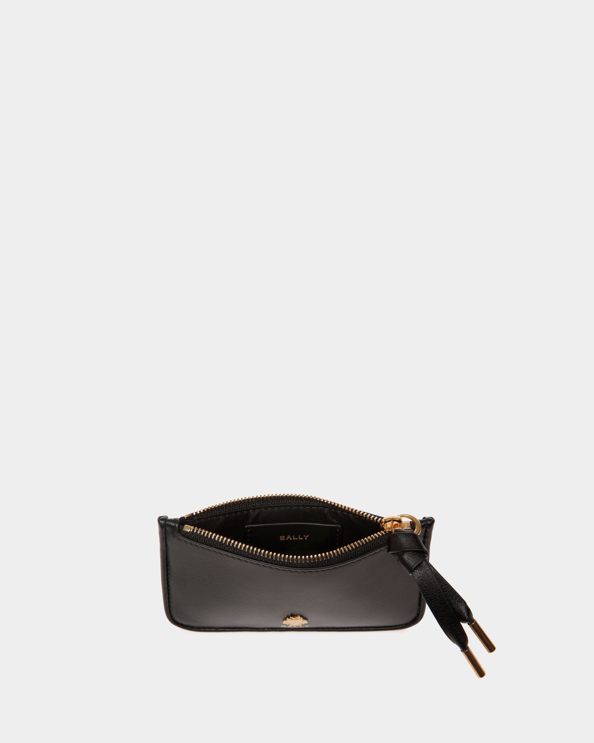 Porte-Cartes À Glissière Bally Essential En Cuir Noir - Femme - Bally - 03