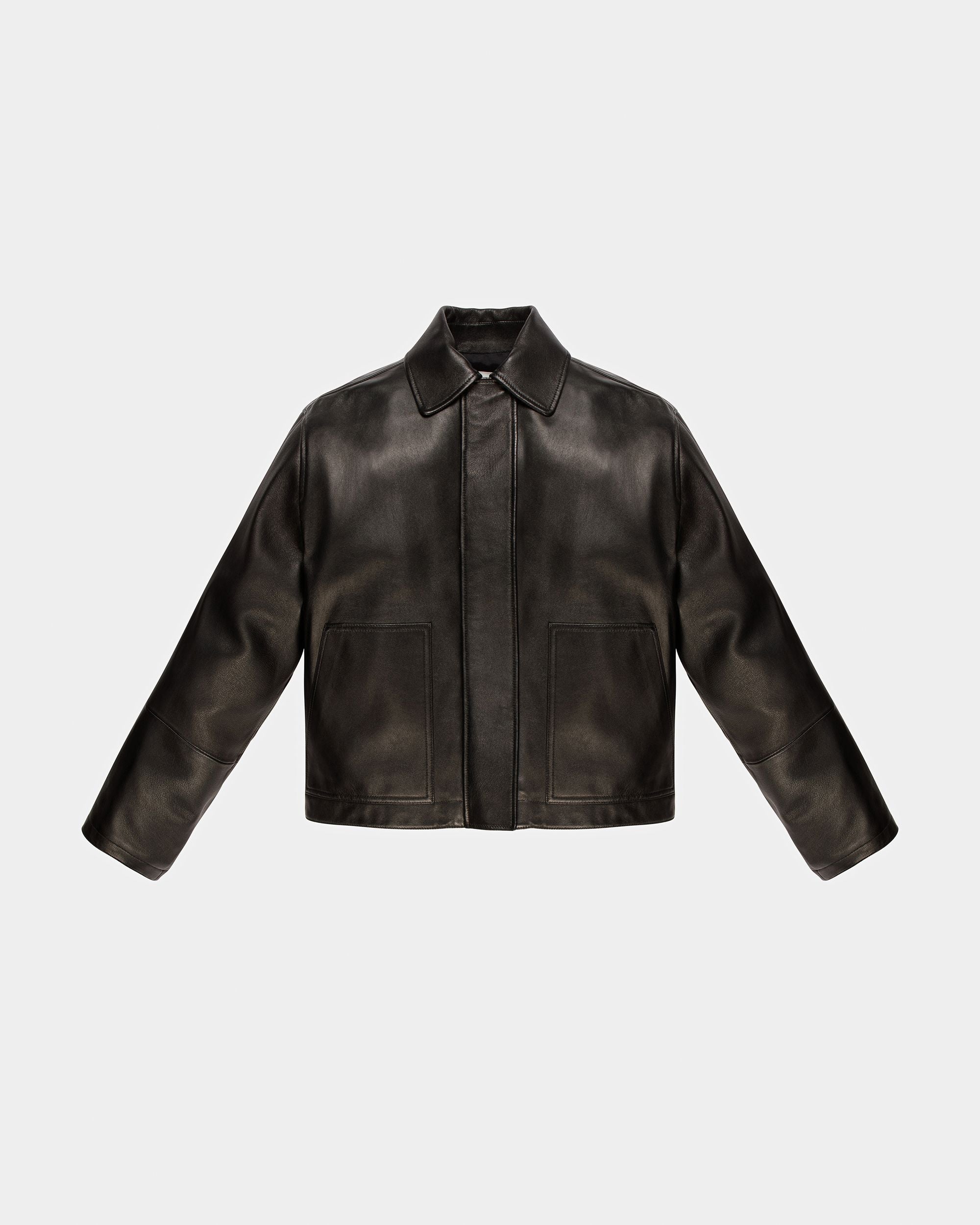 Veste En Cuir Noir - Femme - Bally - 01