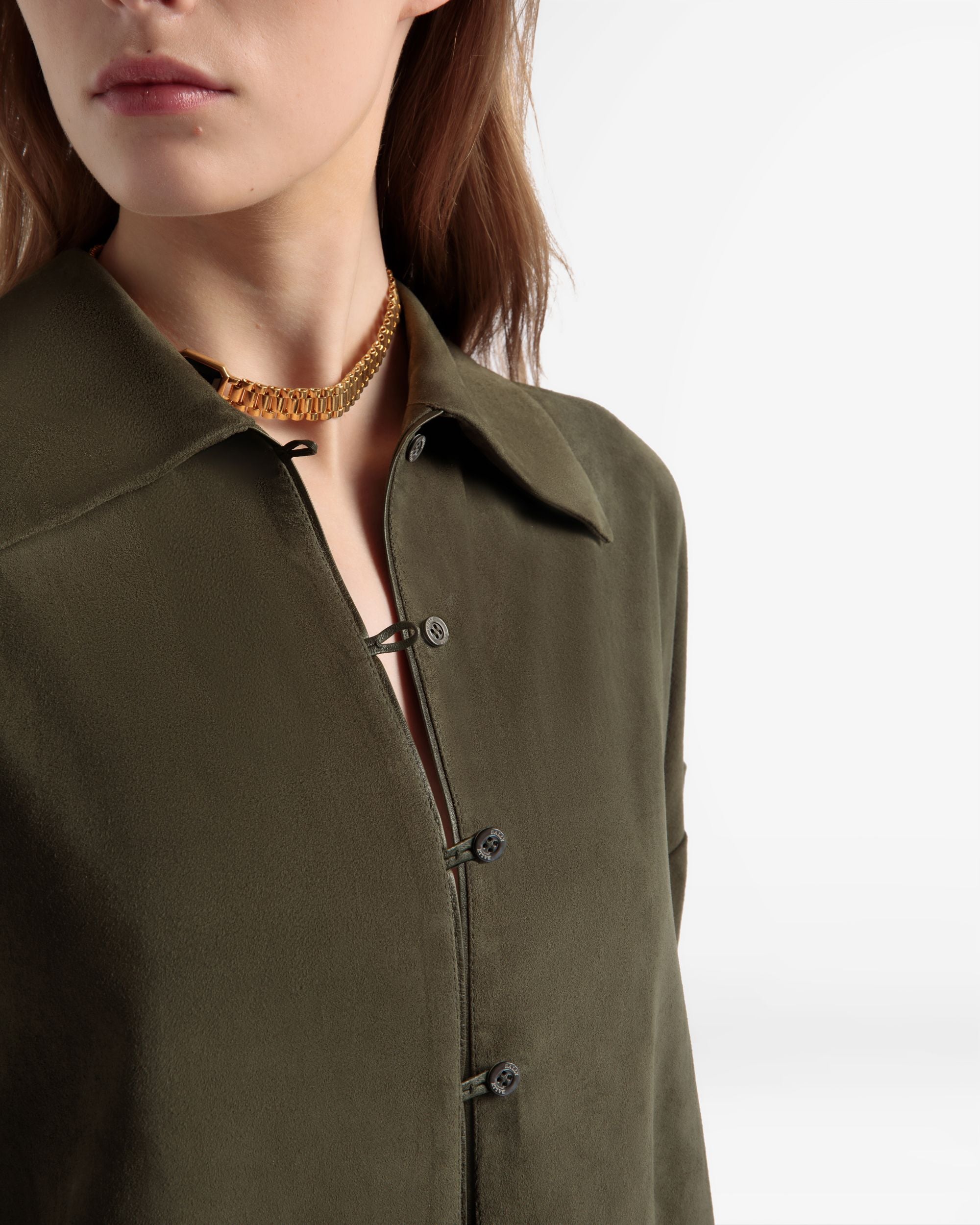 Chemisier En Cuir Oversize - Femme - Bally - 03