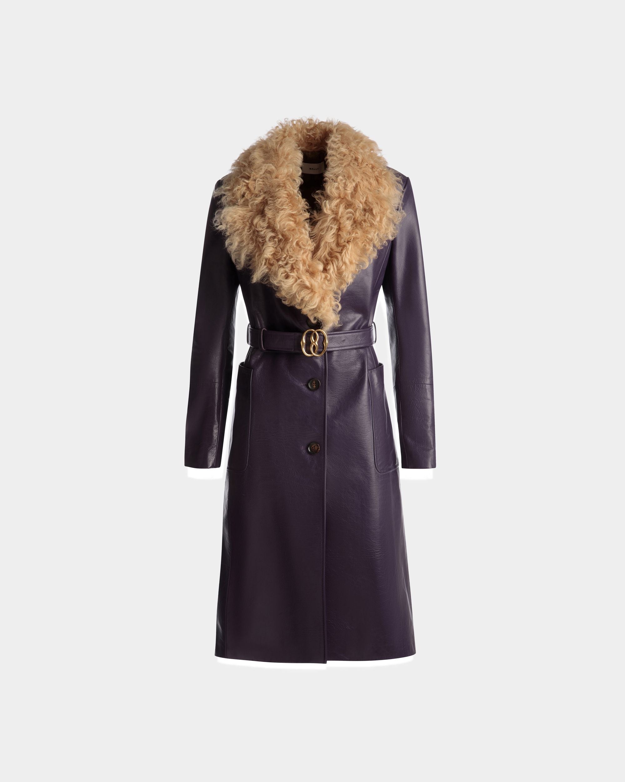 Manteau Avec Col En Fourrure - Femme - Bally - 01