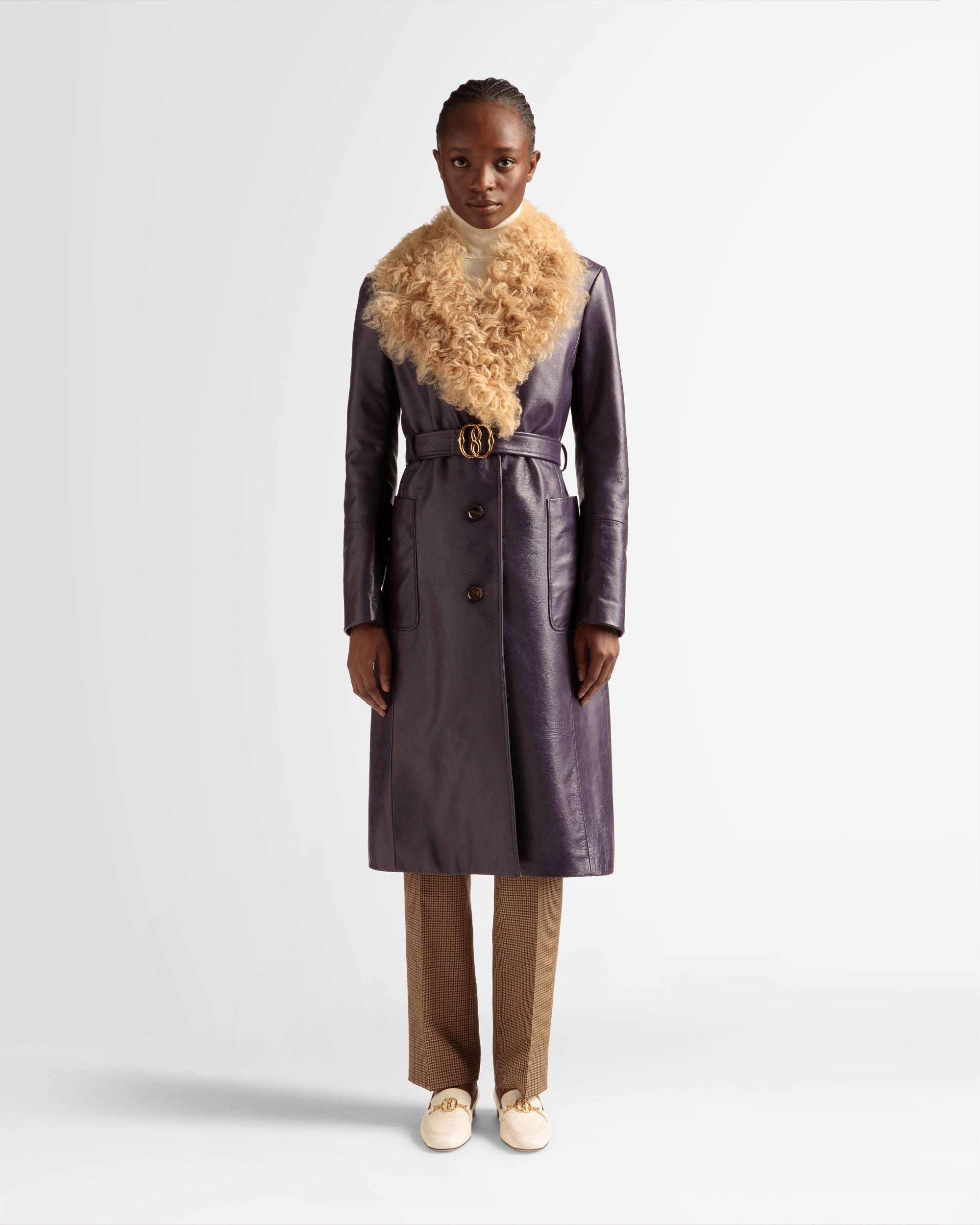 Manteau Avec Col En Fourrure - Femme - Bally - 02
