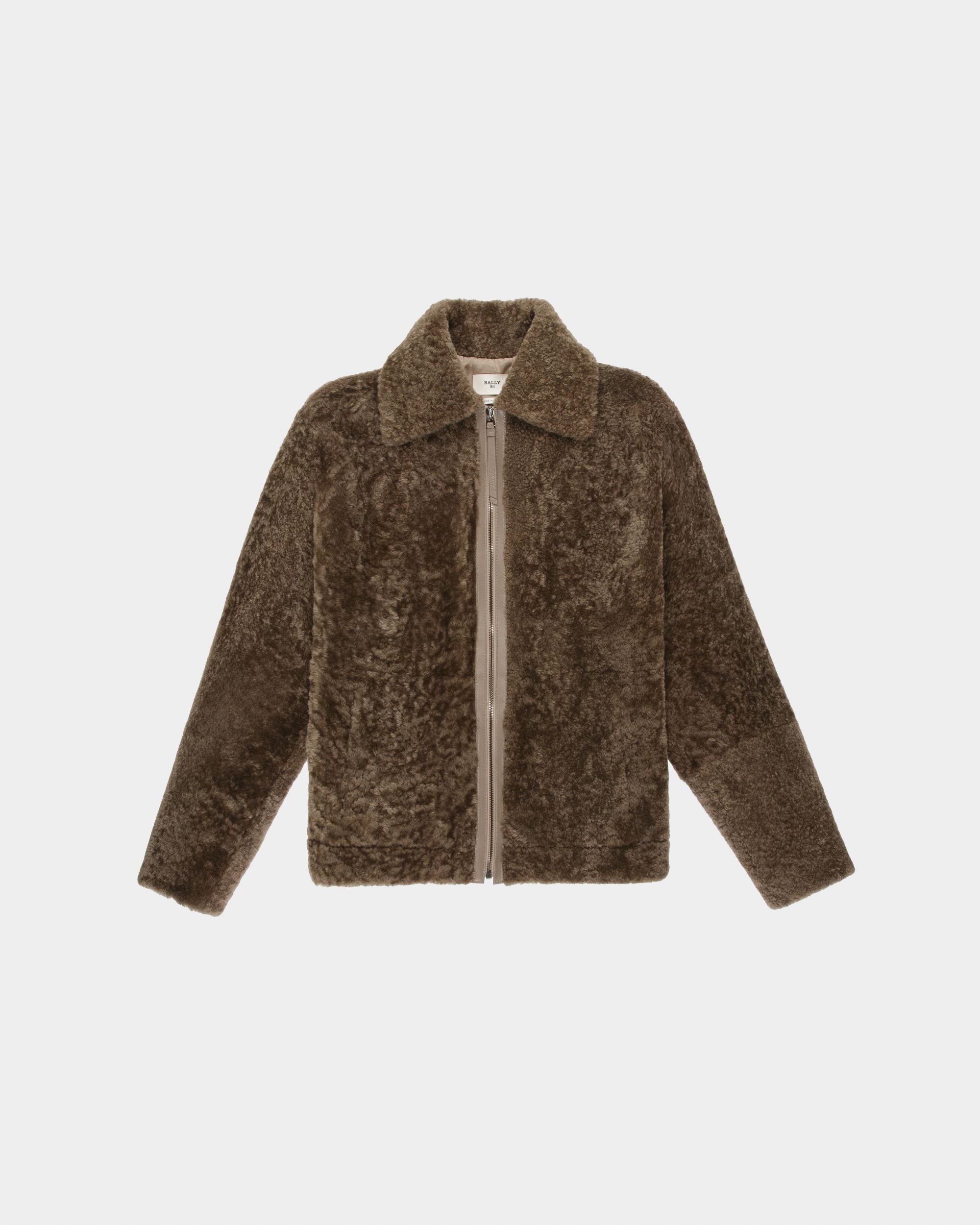 Veste En Shearling En Marron - Femme - Bally - 04