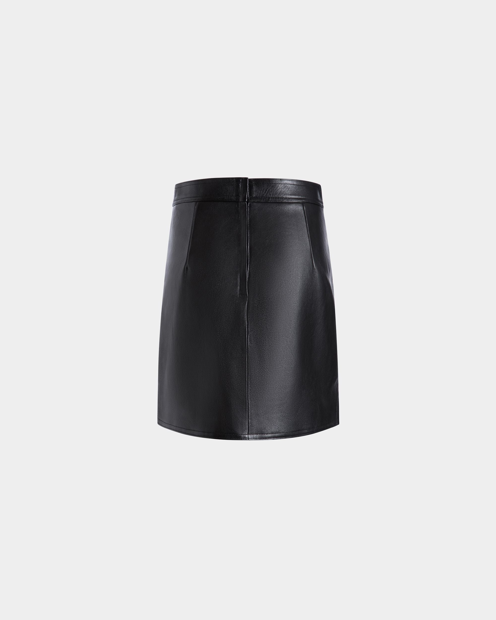 Leather Skirt In Black Sheep - Femme - Bally - 03