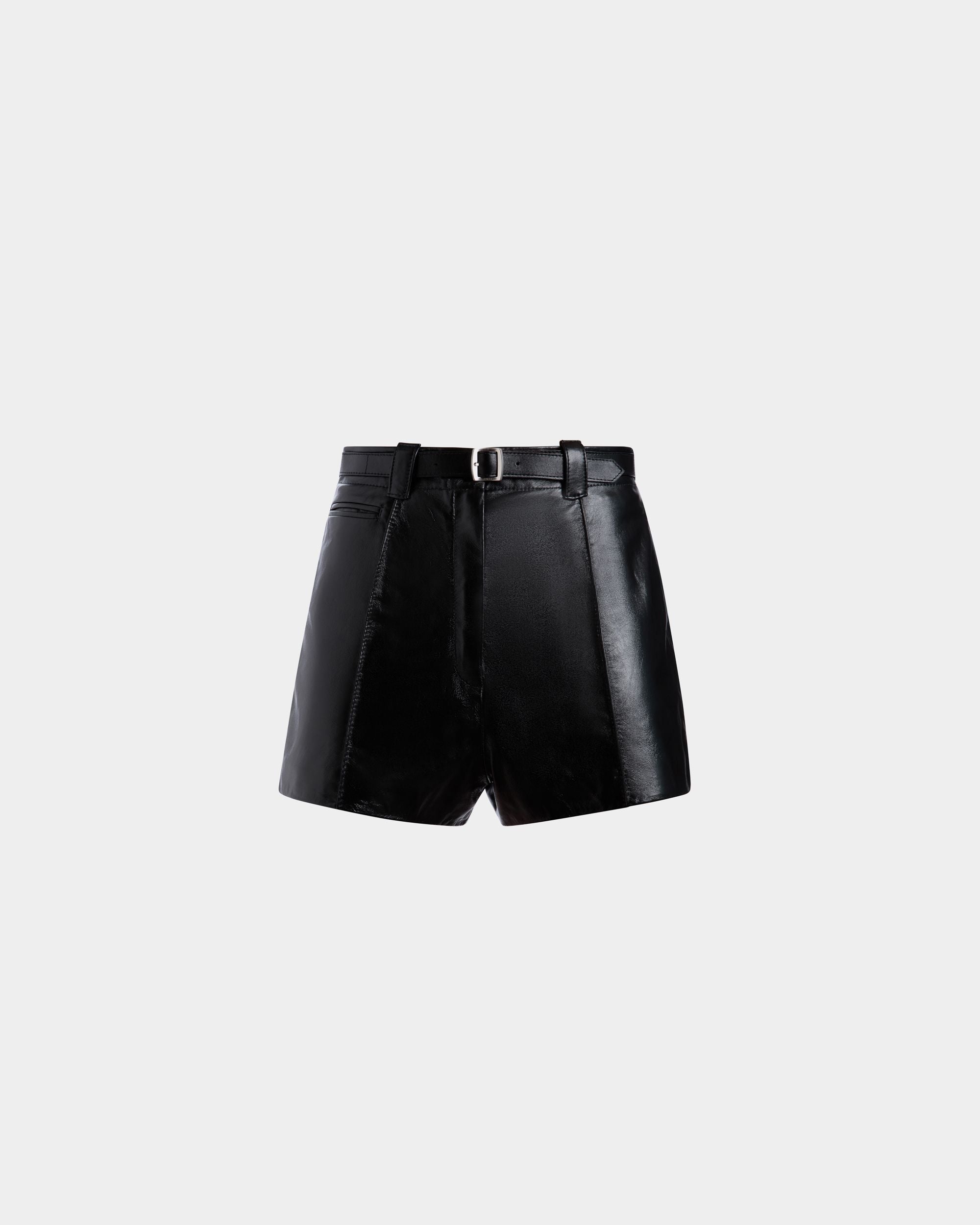 Leather Trousers In Black Lamb - Femme - Bally - 01
