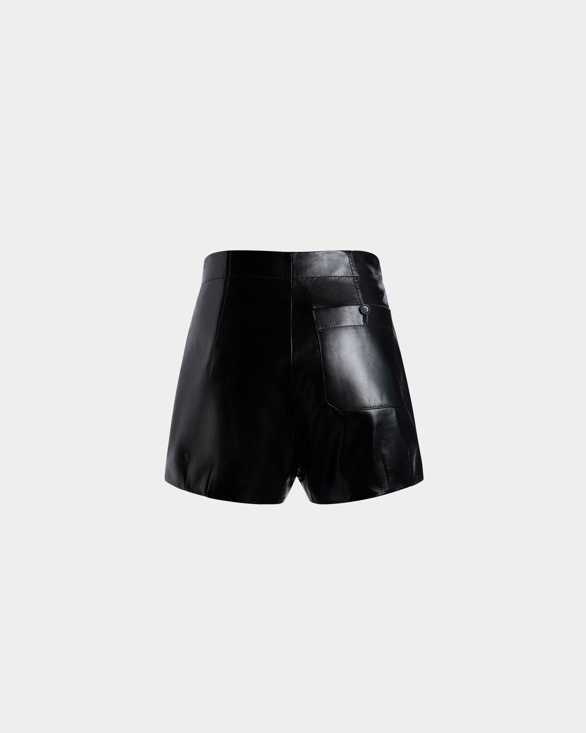 Leather Trousers In Black Lamb - Femme - Bally - 03