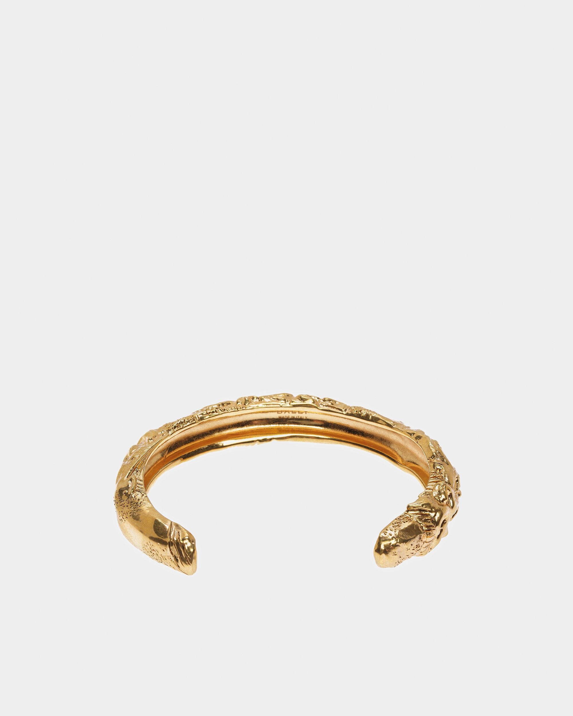 Bracelet Manchette Effet Sculptural Couleur Or Jaune - Femme - Bally - 03