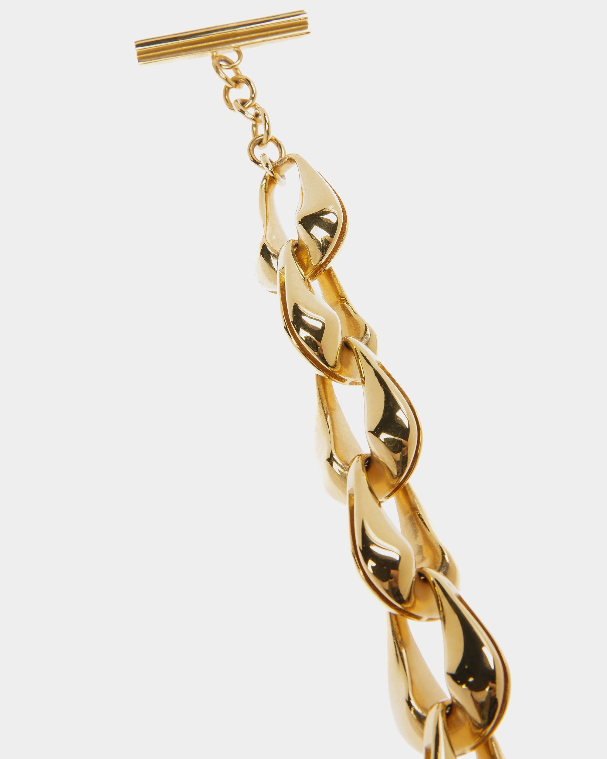 Bracelet Chaîne À Maillons Épais Couleur Or Jaune - Femme - Bally - 02