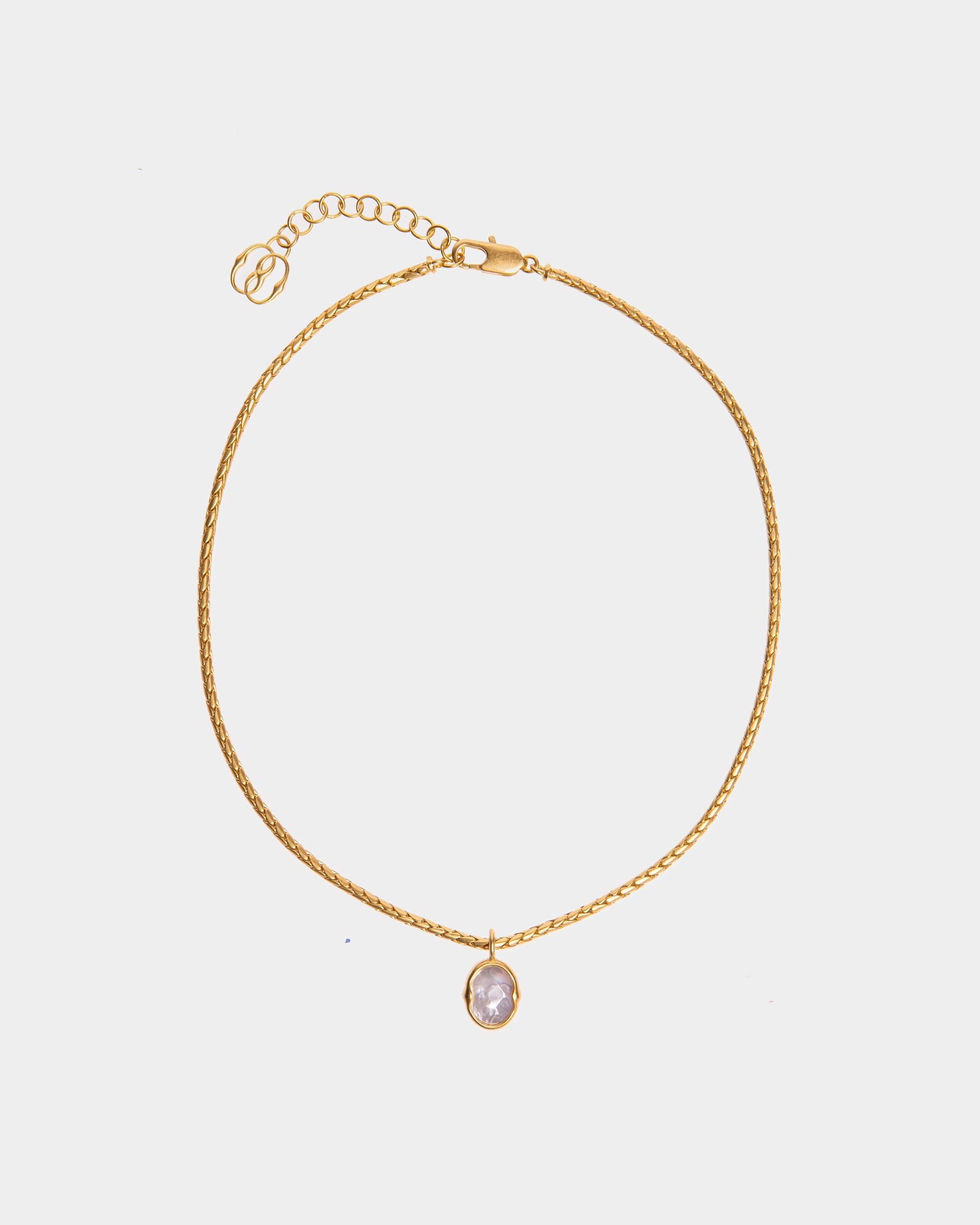 Collier Frame Outline Avec Une Chaîne Maille Queue De Souris - Femme - Bally - 01