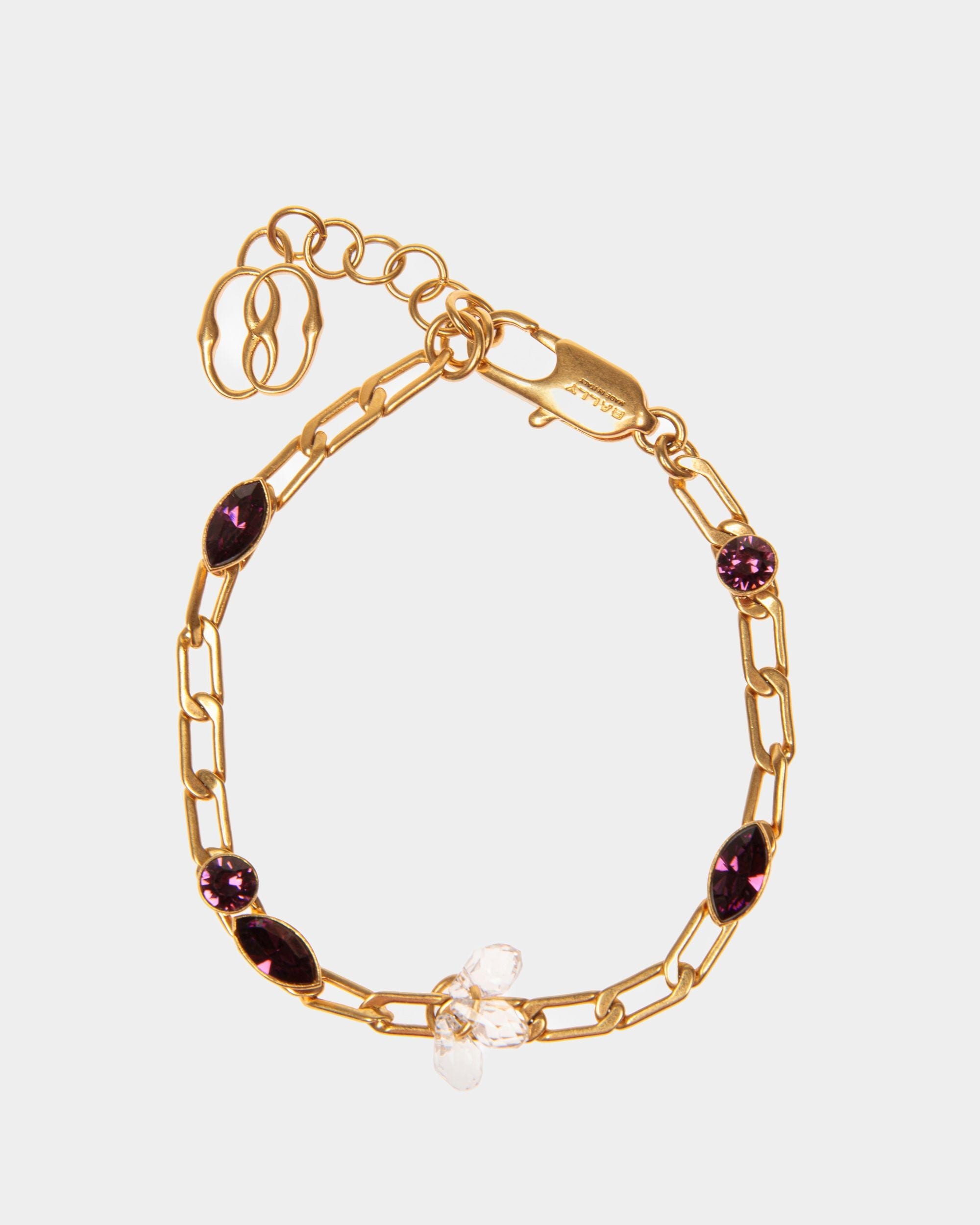 Bracelet Soir En Or Martelé - Femme - Bally - 01