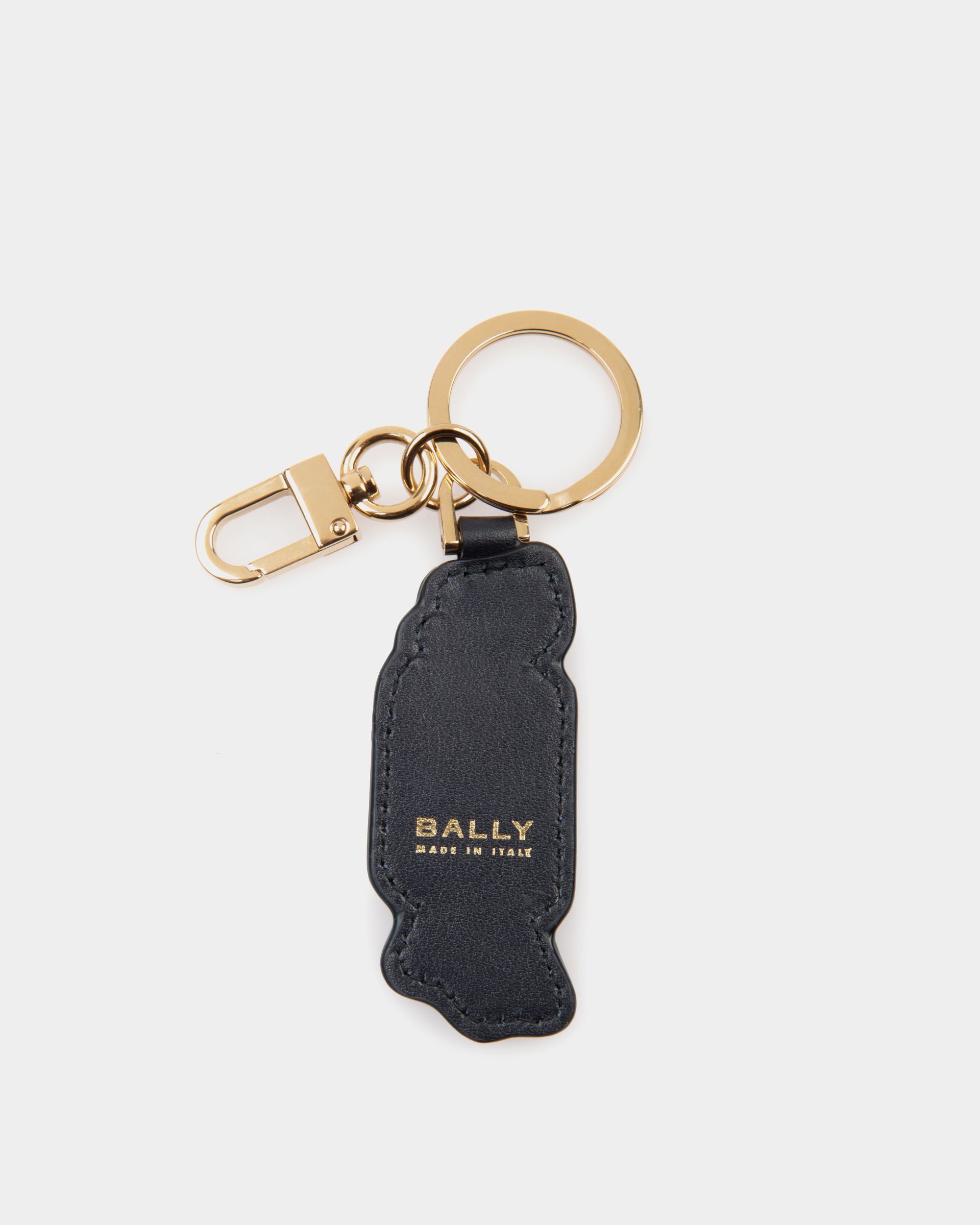 Unda Keychain In Choco-Candy Print Leather - Femme - Bally - 02