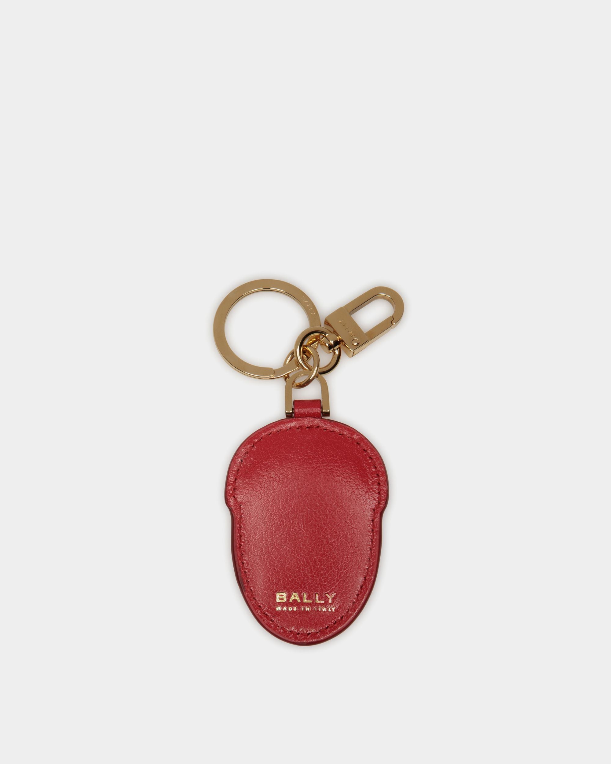 Porte-Clés Unda En Cuir Rouge - Femme - Bally - 01