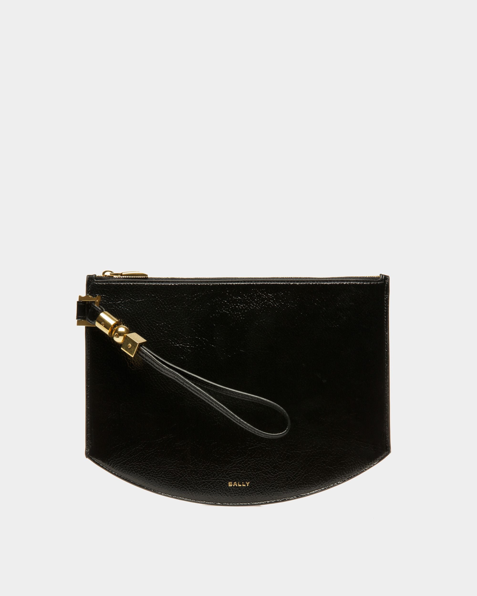 Pochette Block En Cuir Noir - Femme - Bally - 01