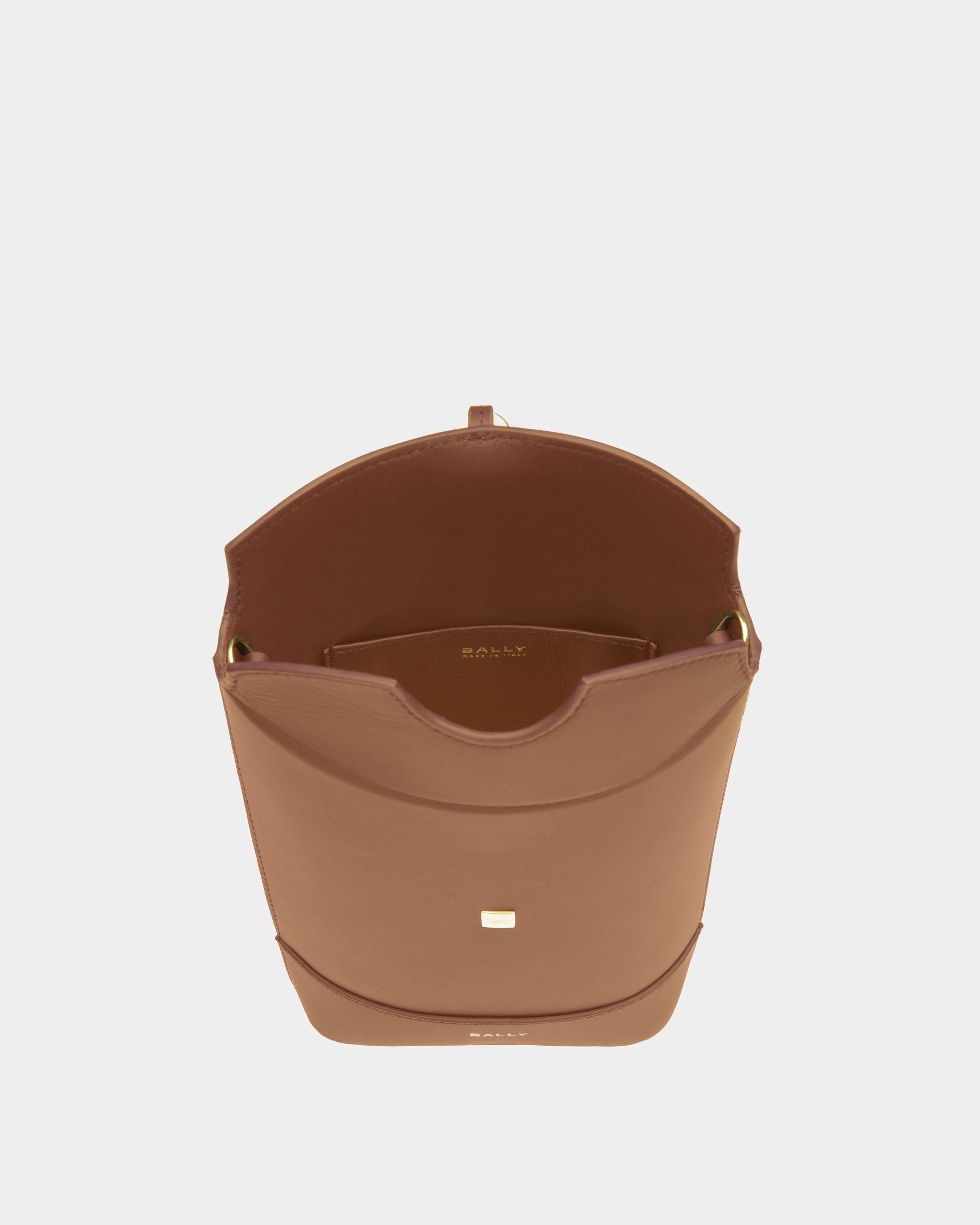 Mini-Sac Block En Cuir Marron - Femme - Bally - 03