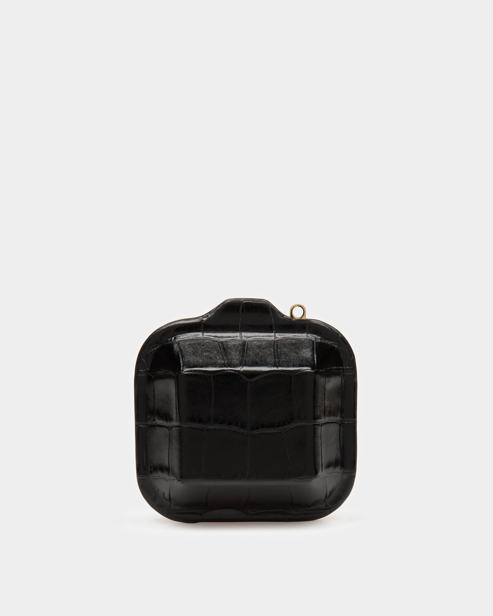Étui Airpods To Go En Cuir Gaufré Crocodile - Femme - Bally - 02