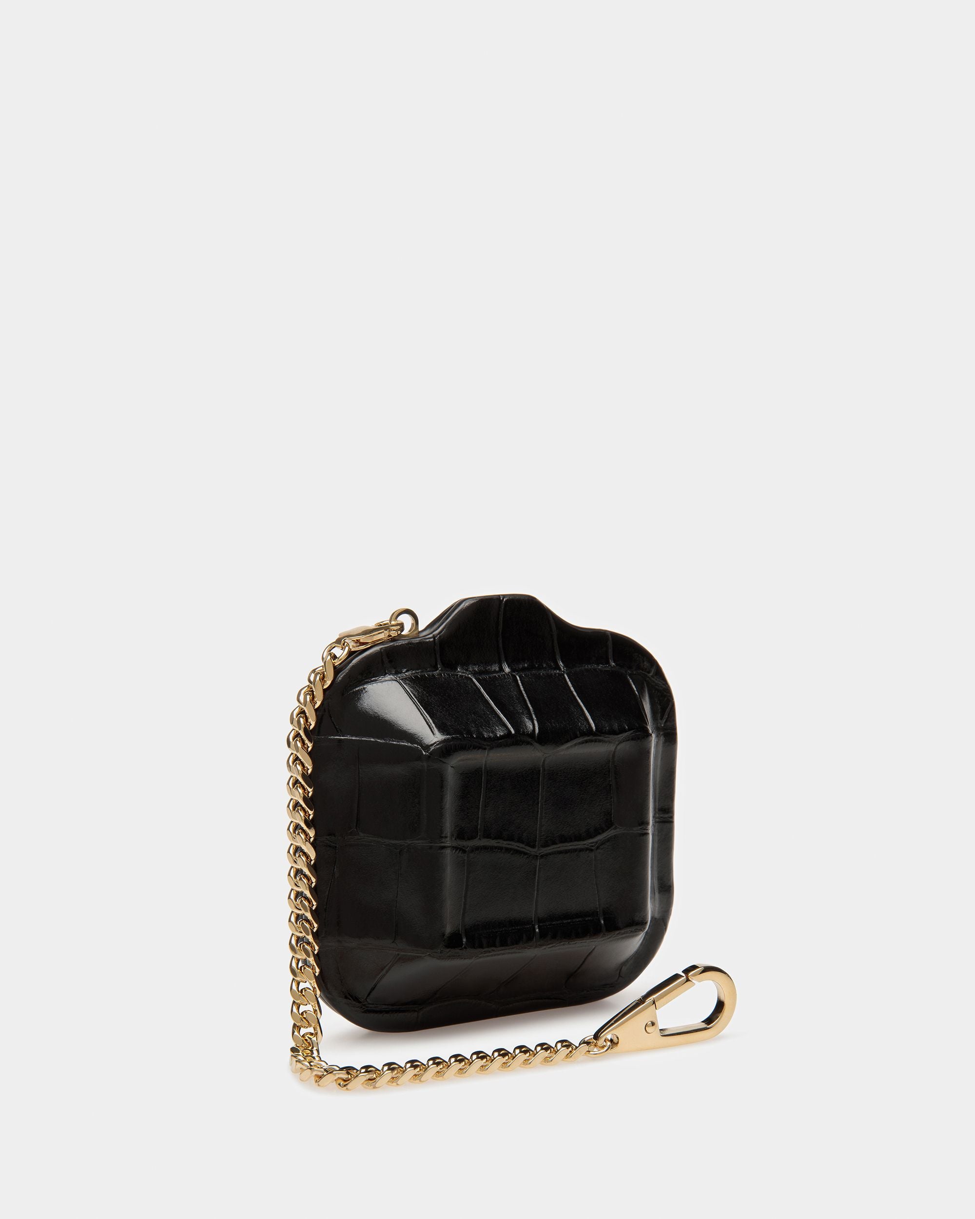 Étui Airpods To Go En Cuir Gaufré Crocodile - Femme - Bally - 05