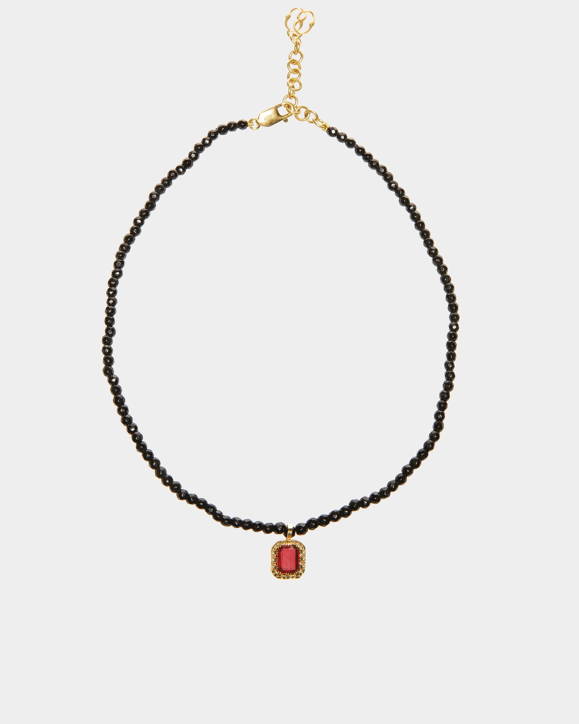 Collier Chaîne À Perles En Noir - Femme - Bally - 01