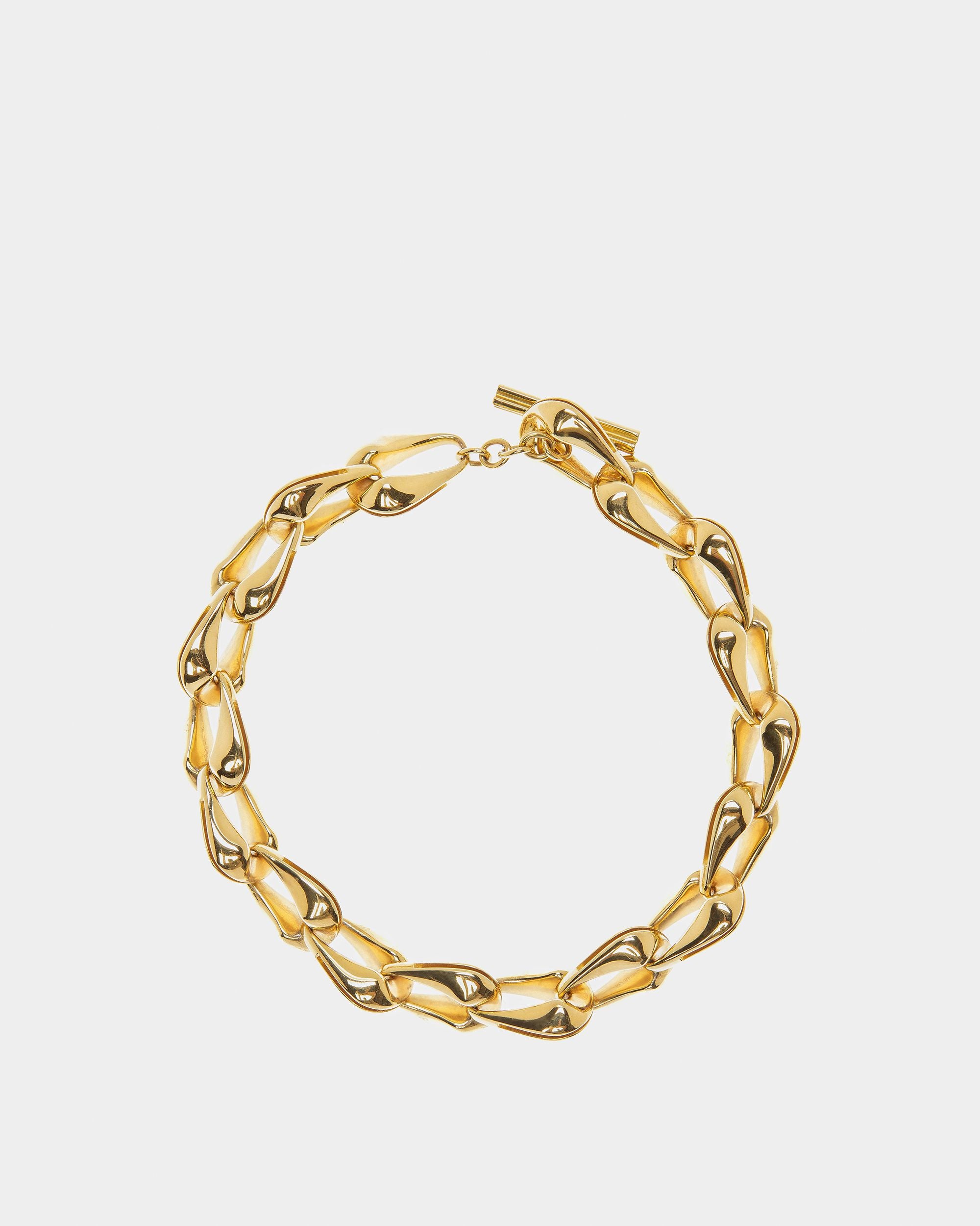 Épais Collier Fermoir À Bascule Couleur Or Jaune - Femme - Bally - 01