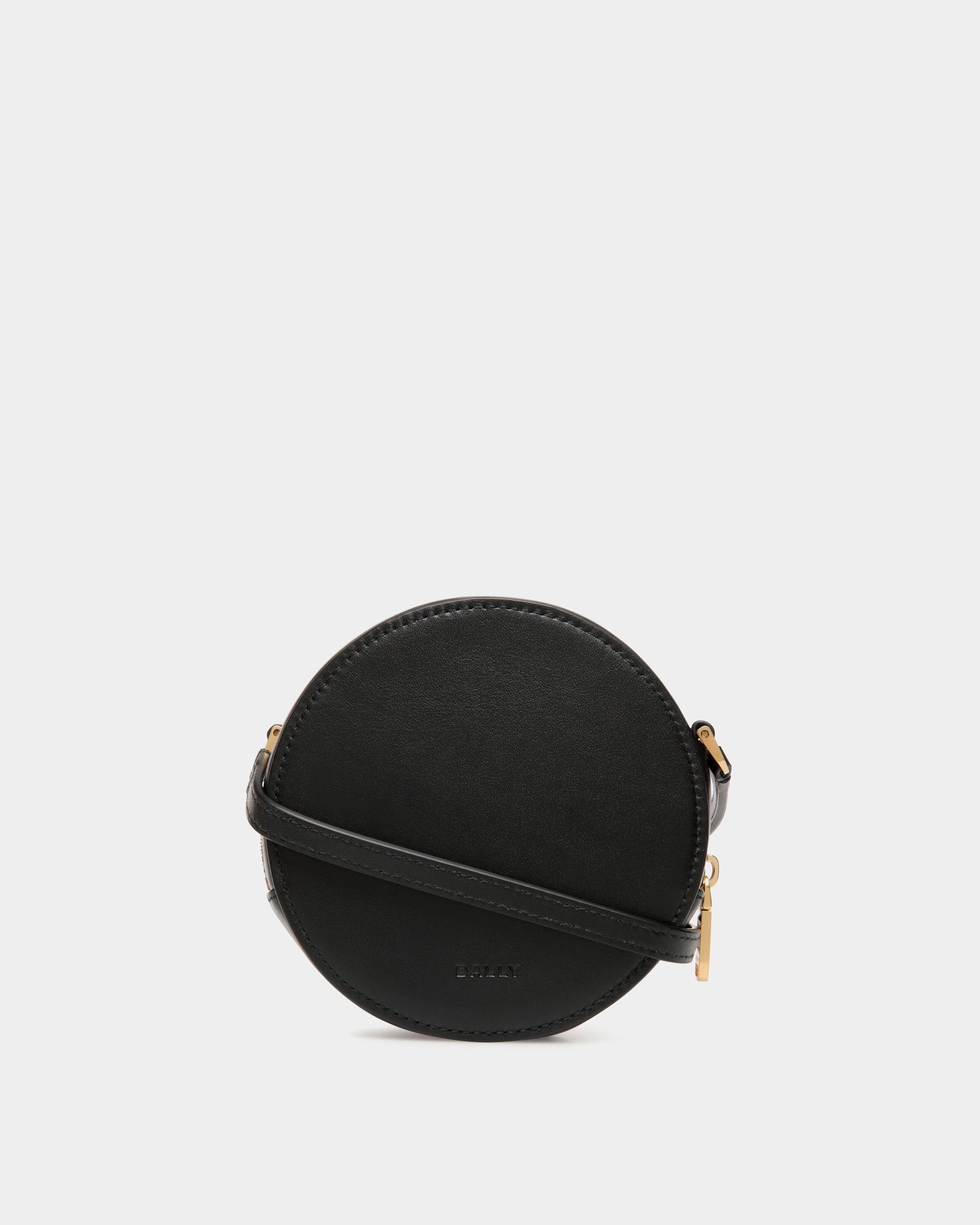 Mini Sac Rond Swissness Avec Clous En Cuir Noir - Femme - Bally - 02