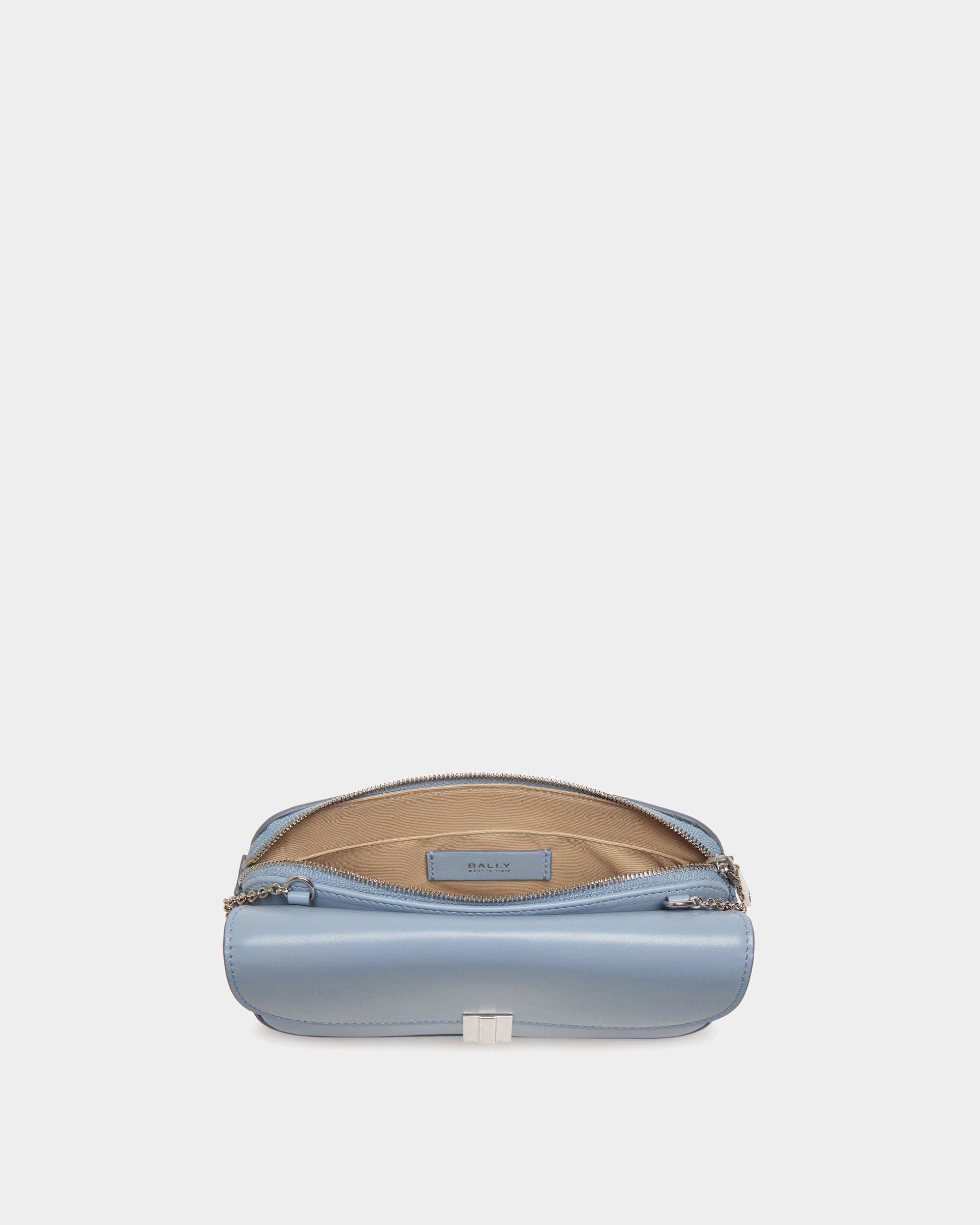 Étui Porte-Téléphone Ollam En Cuir Light Blue - Femme - Bally - 03