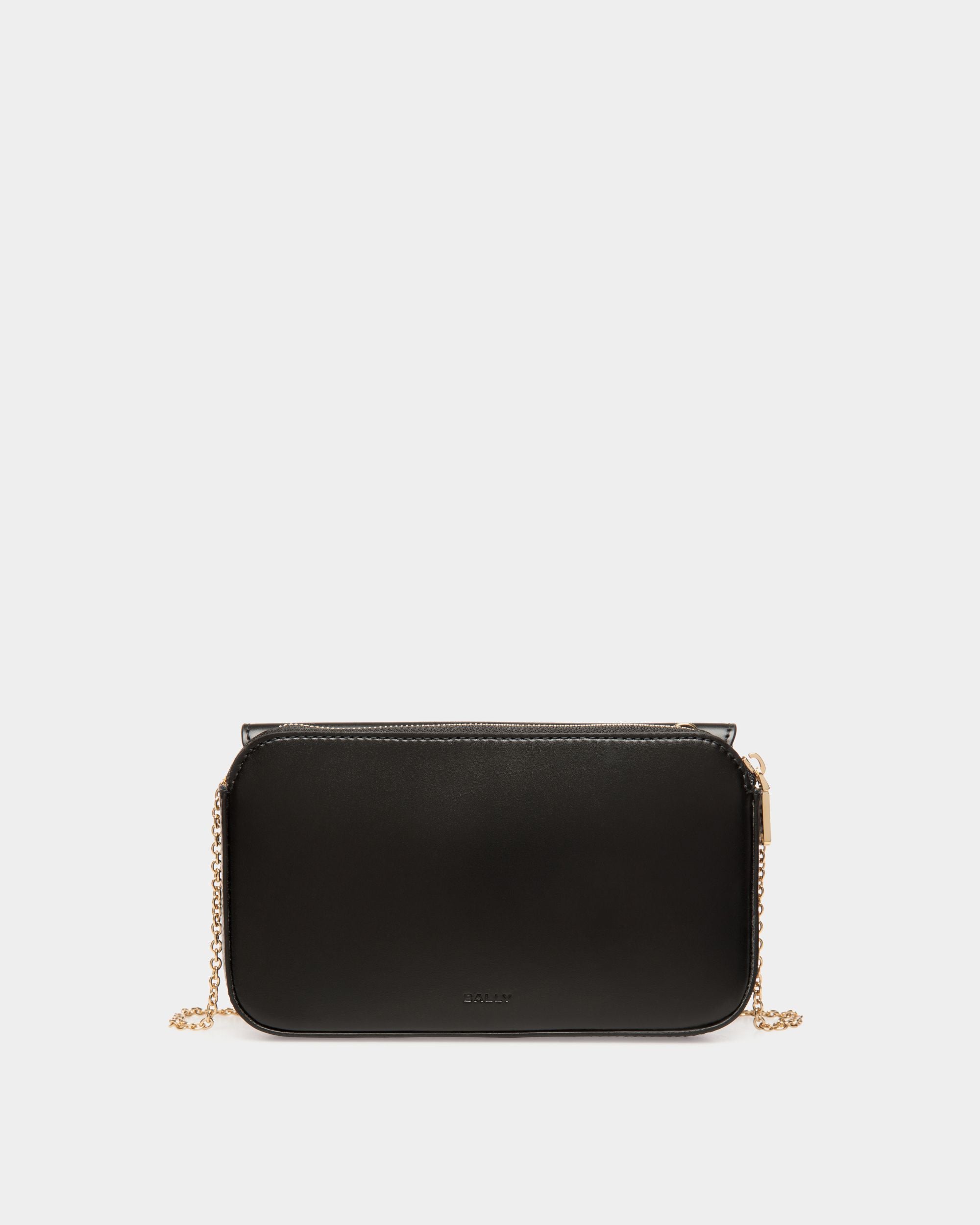 Étui Porte-Téléphone Ollam En Cuir Noir - Femme - Bally - 02