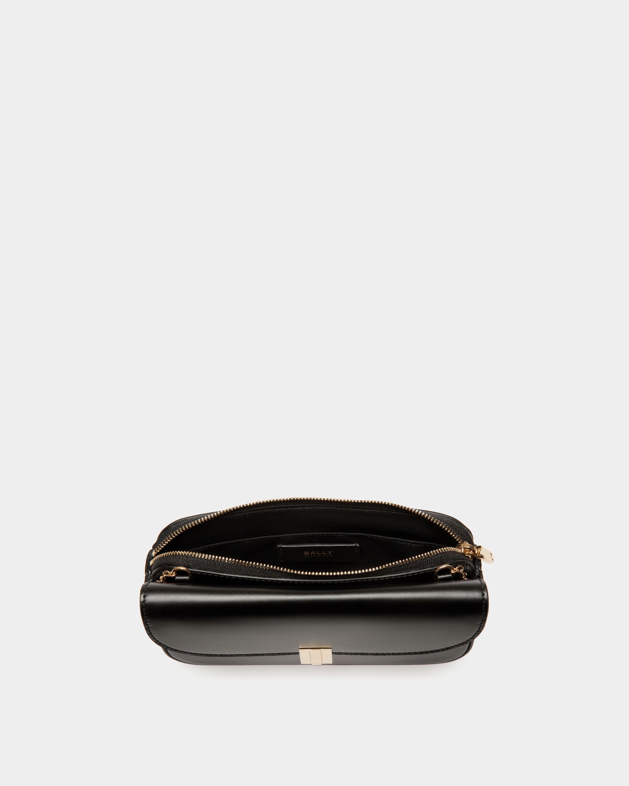 Étui Porte-Téléphone Ollam En Cuir Noir - Femme - Bally - 03