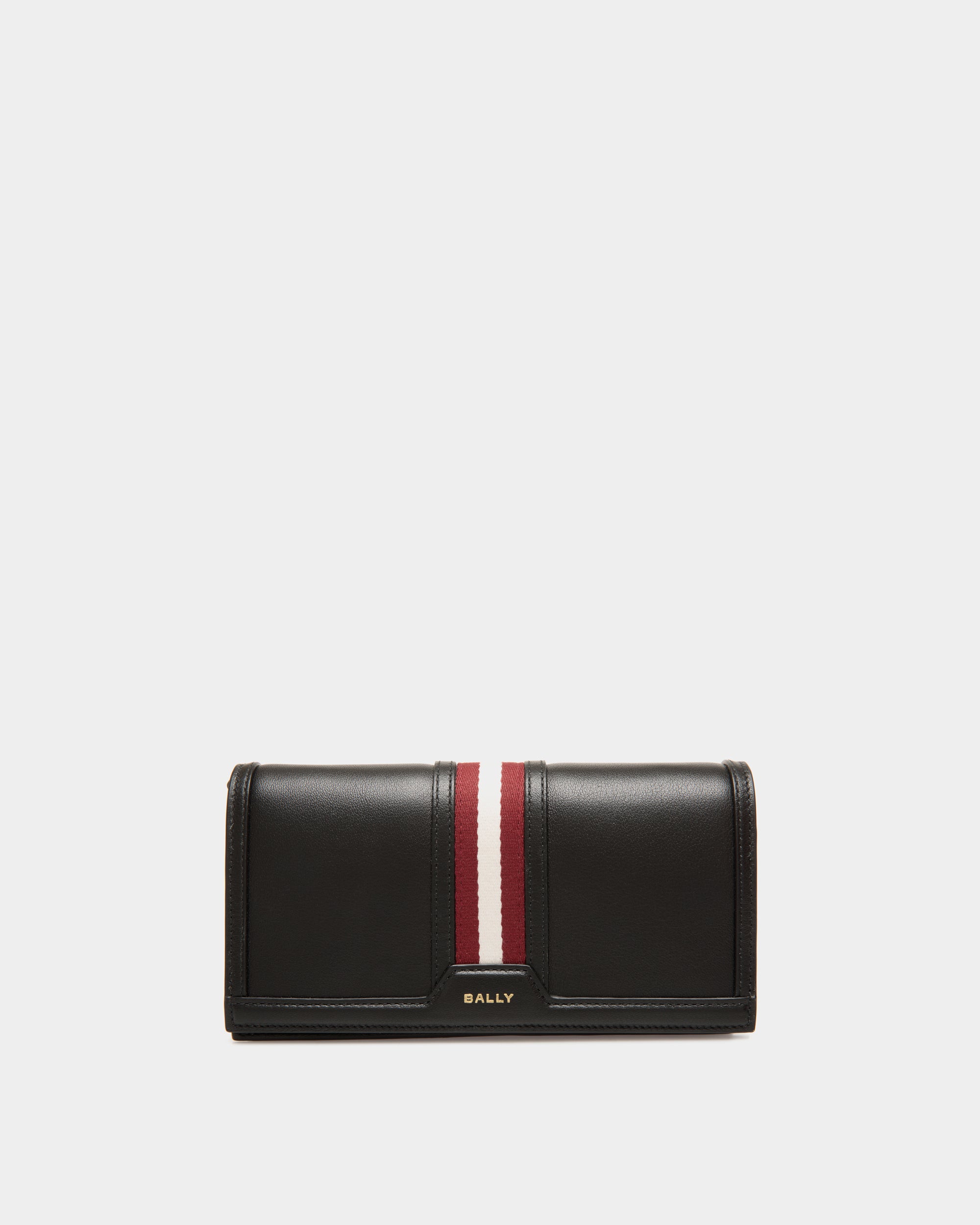 Étui Porte-Téléphone Code En Cuir Noir - Femme - Bally - 01