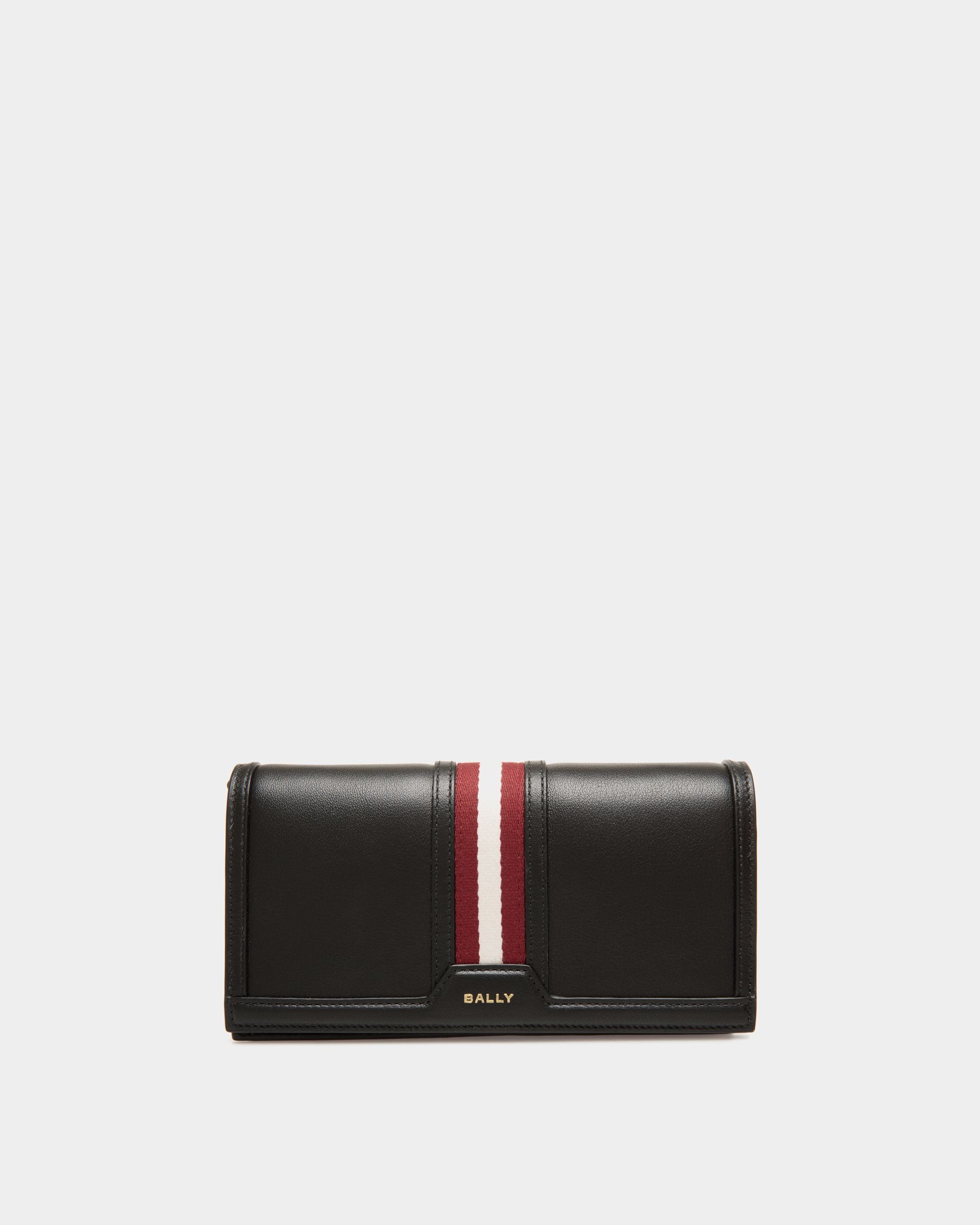 Étui Porte-Téléphone Code En Cuir Noir - Femme - Bally - 01