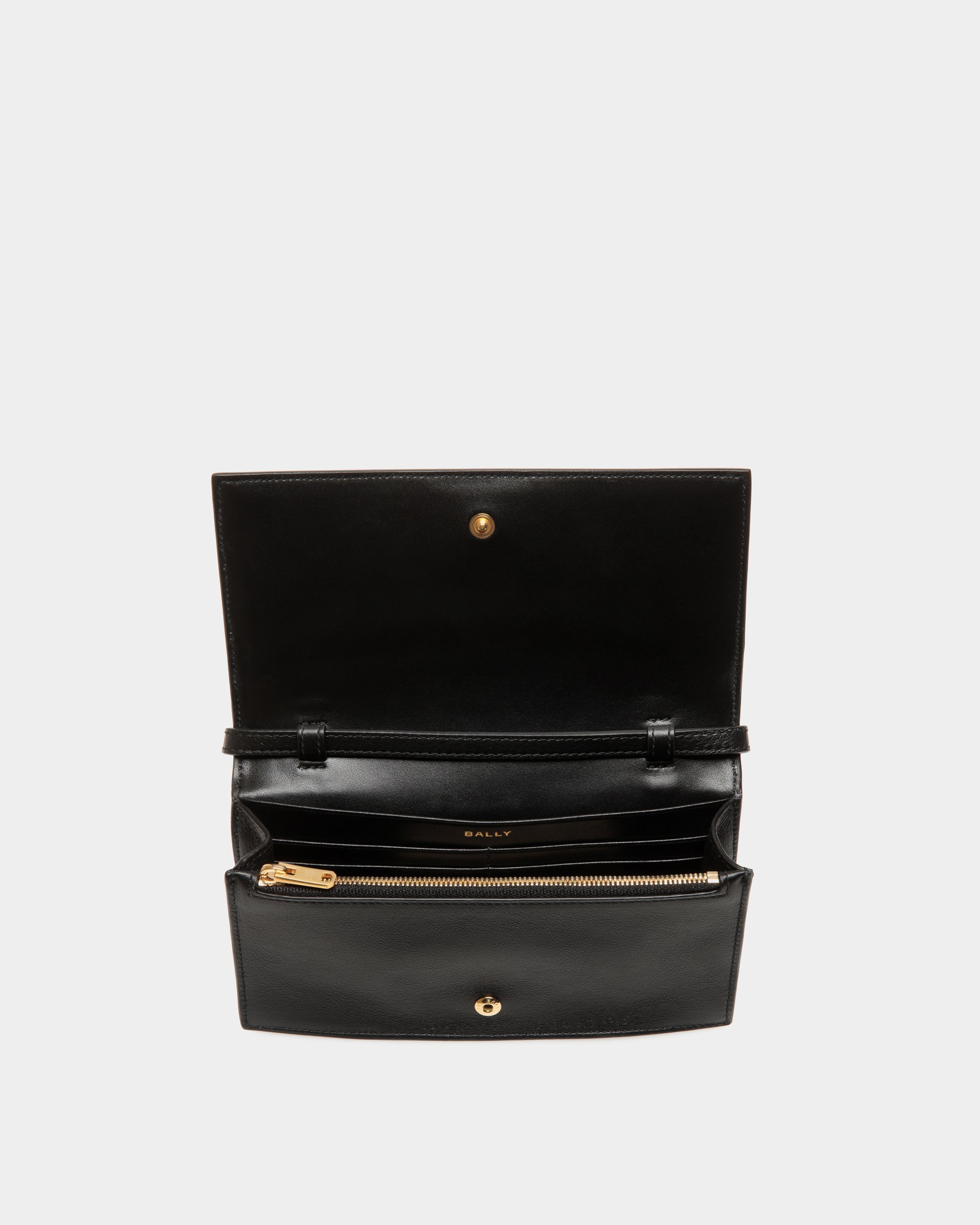 Étui Porte-Téléphone Code En Cuir Noir - Femme - Bally - 03