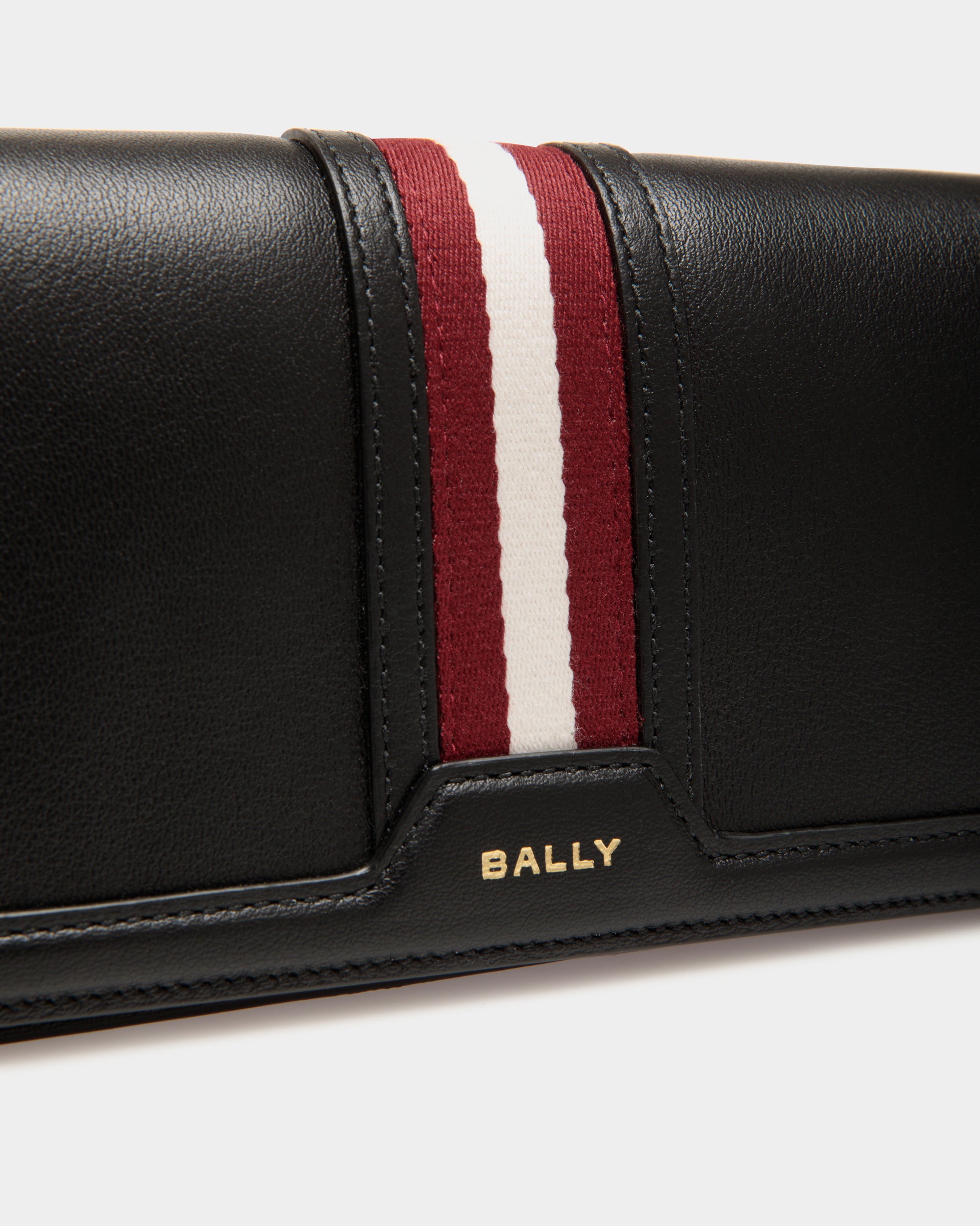 Étui Porte-Téléphone Code En Cuir Noir - Femme - Bally - 04