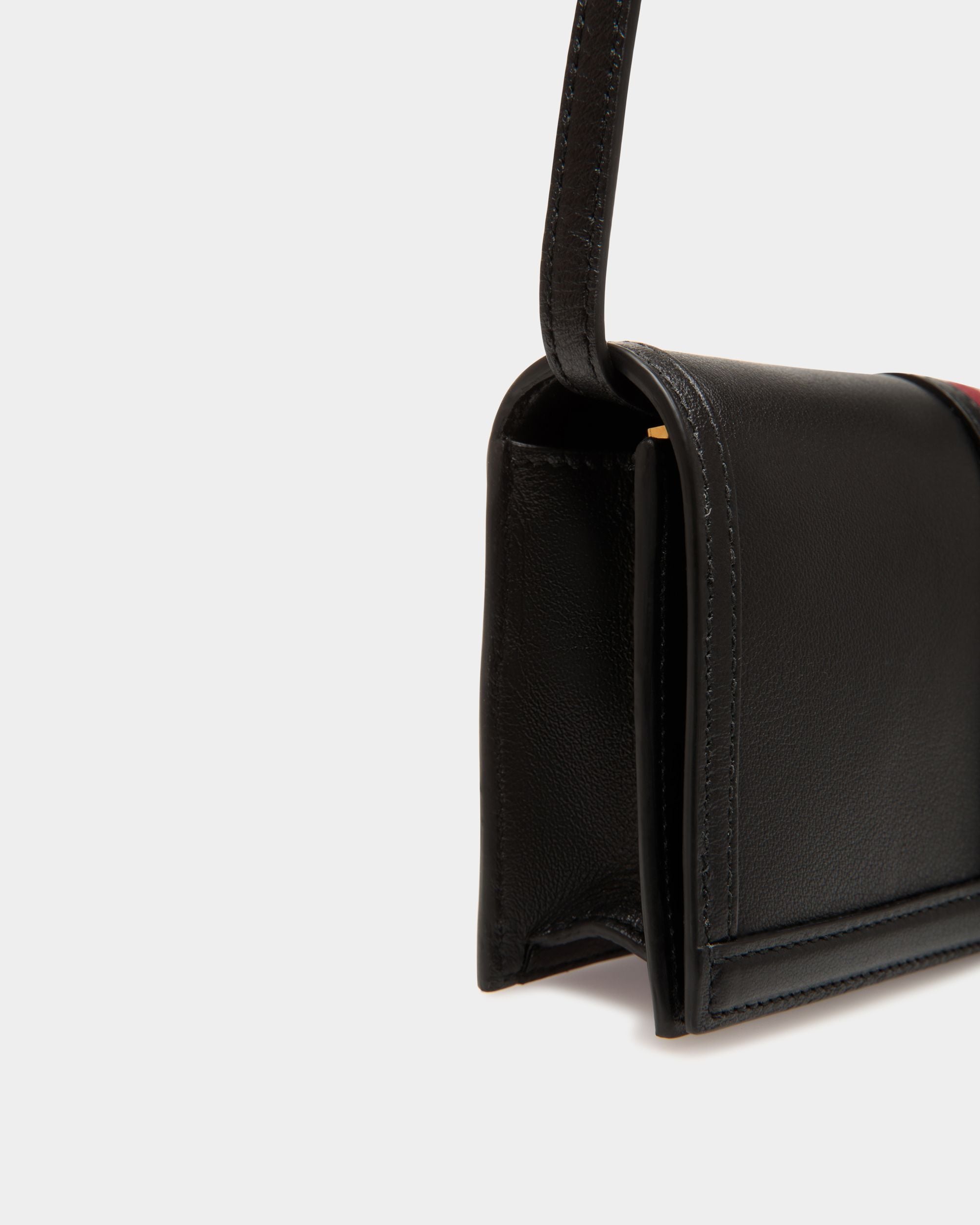 Étui Porte-Téléphone Code En Cuir Noir - Femme - Bally - 05